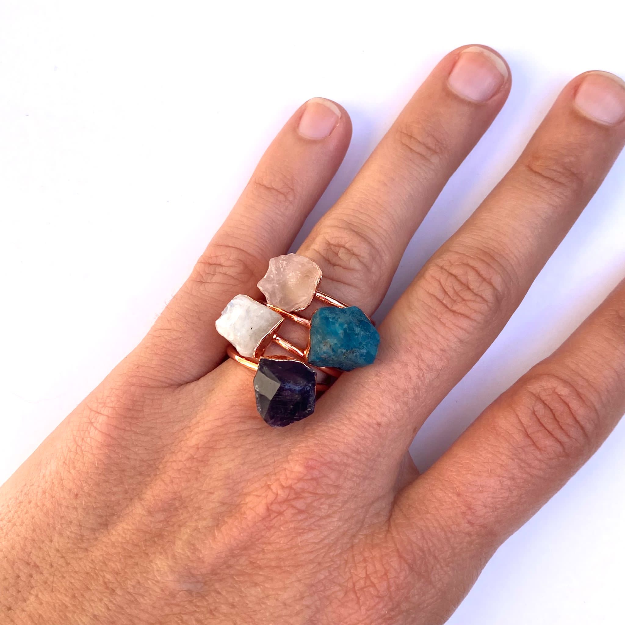 Raw Apatite Ring-1