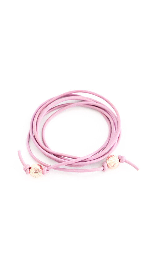 Signature Leather Cord Convertible Wrap | 14k Gold-Plated Brass | More Colors Available - HartCentered