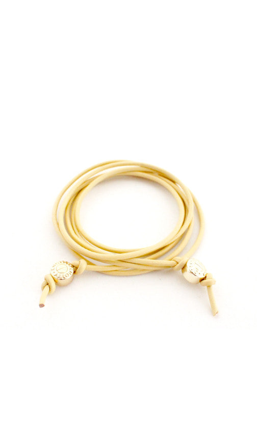 Signature Leather Cord Convertible Wrap | 14k Gold-Plated Brass | More Colors Available - HartCentered