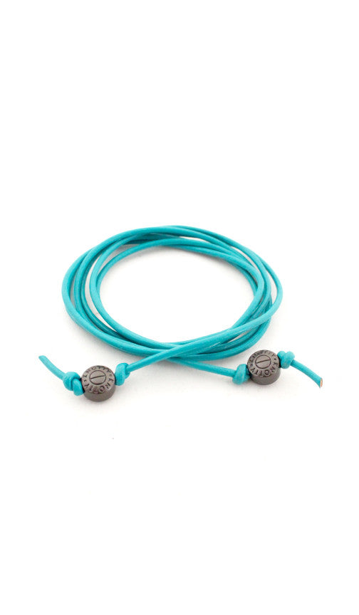 Signature Leather Cord Convertible Wrap | 14k Gold-Plated Brass | More Colors Available - HartCentered