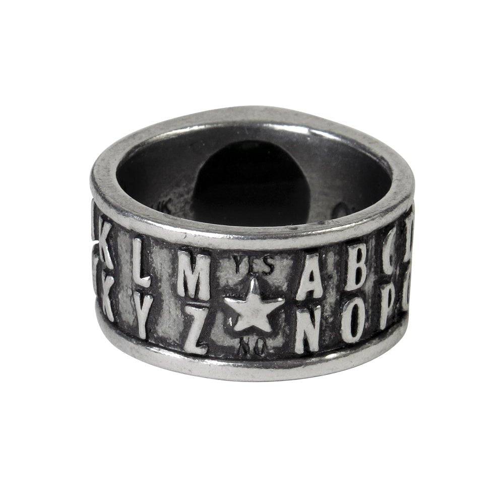 Ouija Eye Ring | Antiqued English Pewter | Realistic Taxidermal Eye - HartCentered