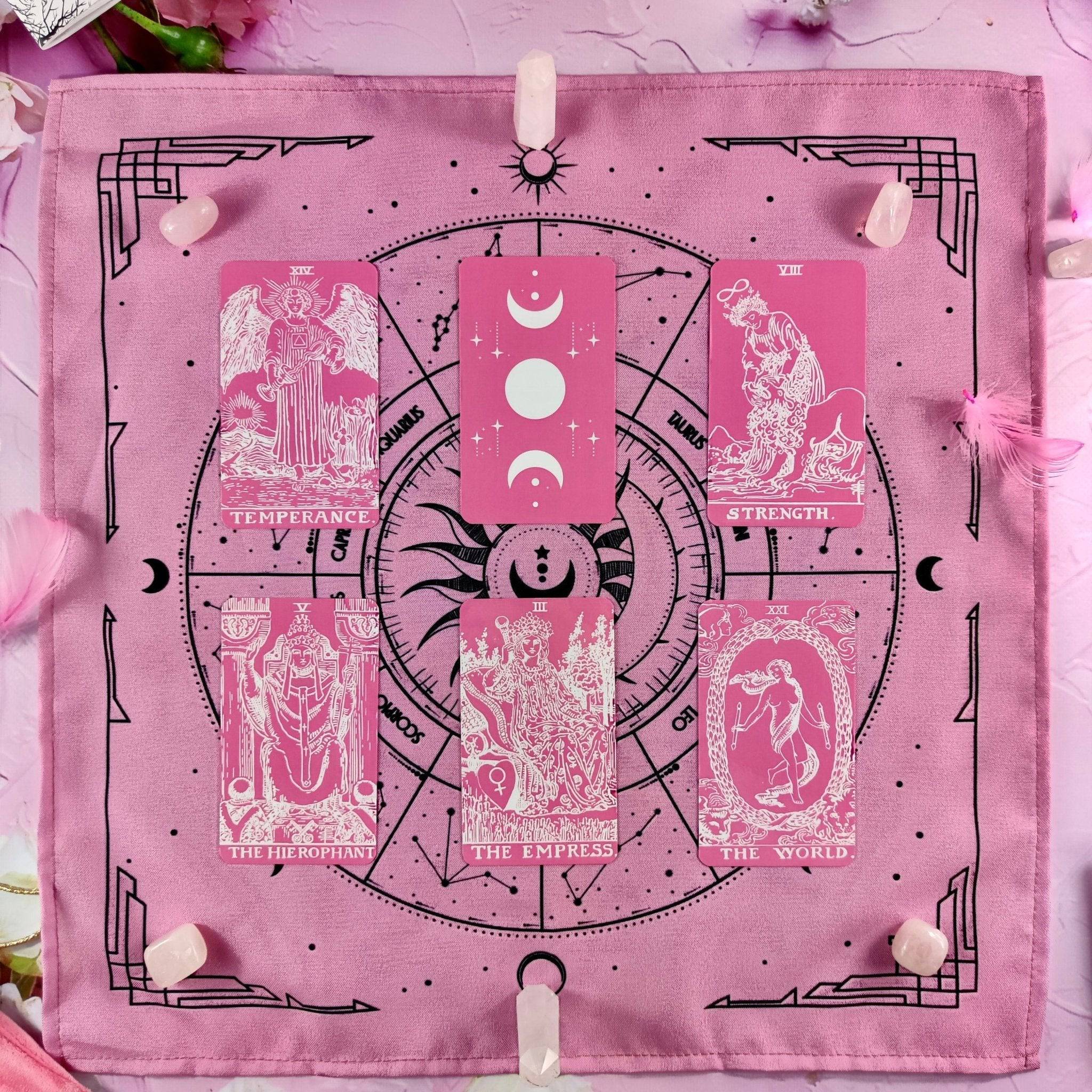 Tarot Cloth | Pink - HartCentered