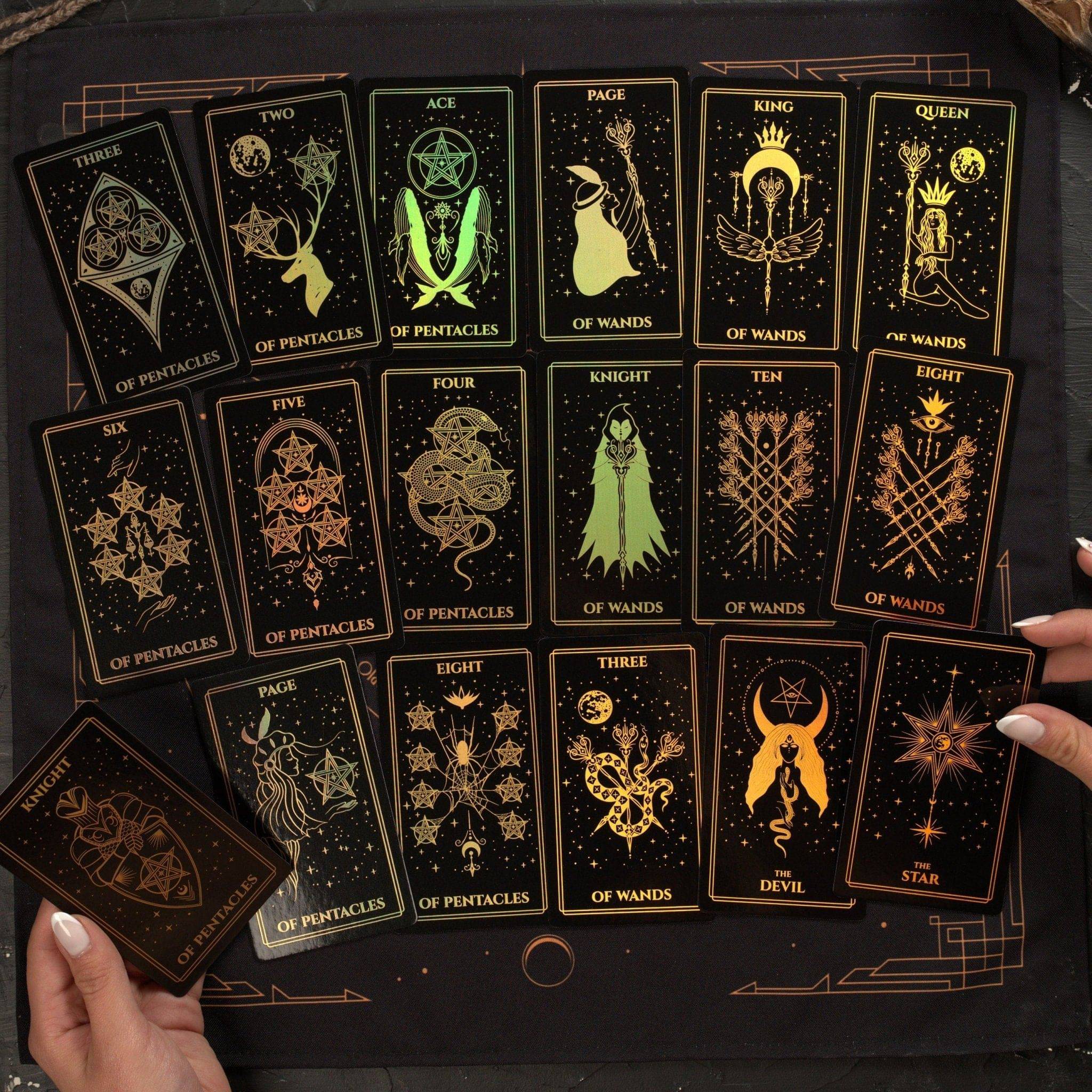 Moonlight | Gold Rainbow Foil | Tarot Deck Set - HartCentered