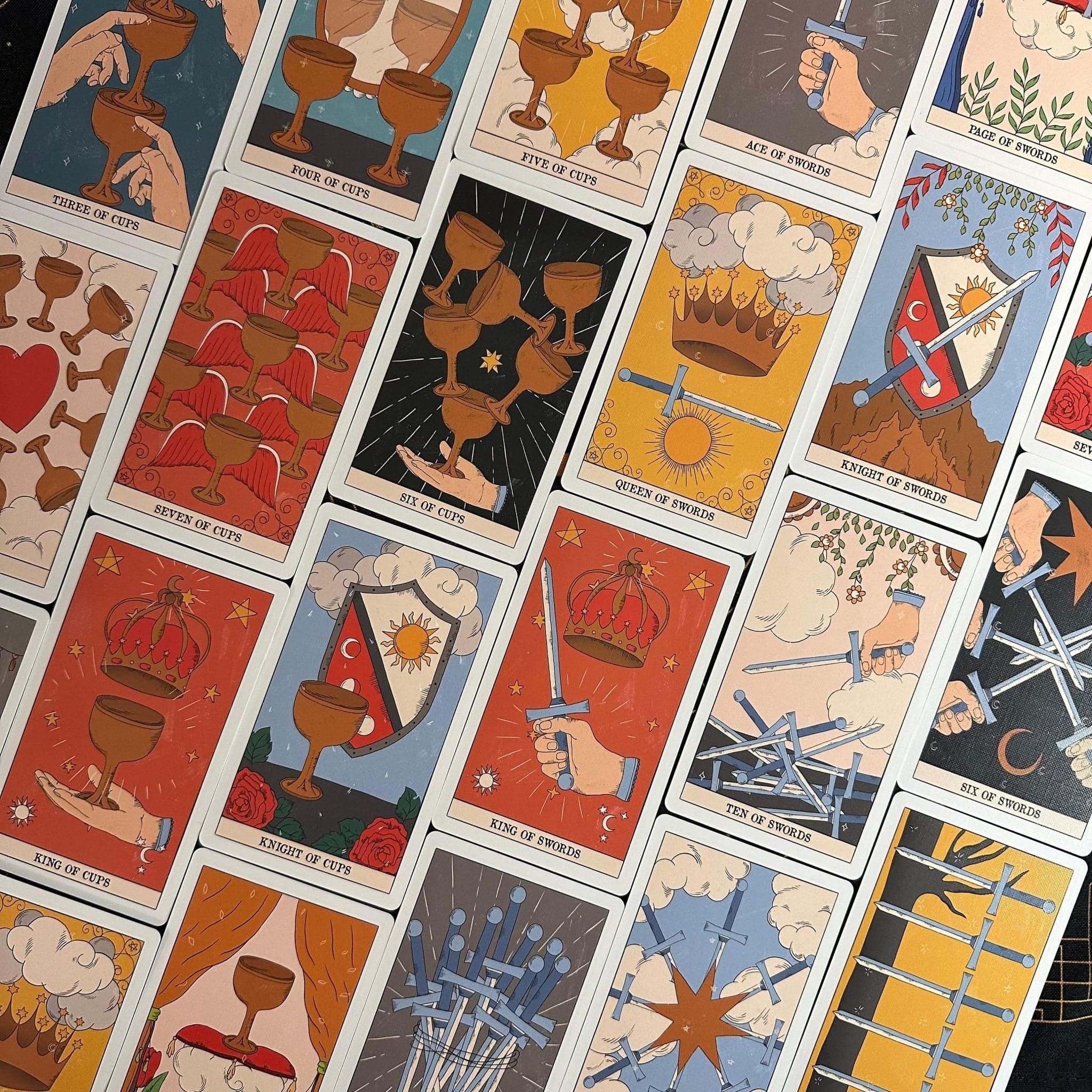Moon Magic | Eco-Linen Cardboard | Tarot Deck Set - HartCentered