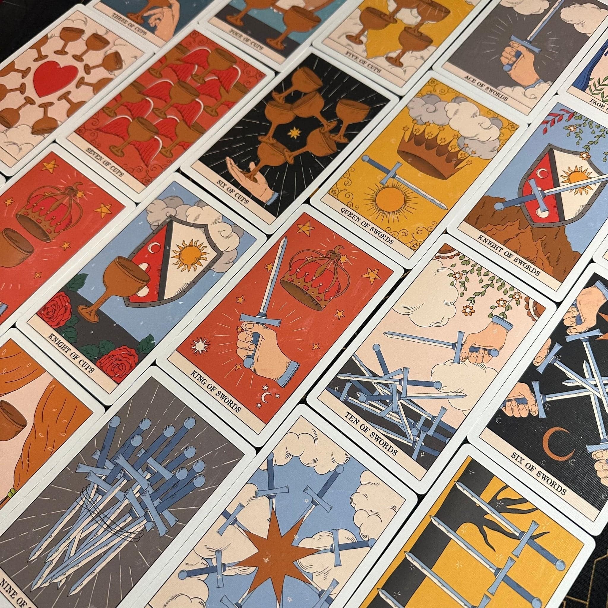 Moon Magic | Eco-Linen Cardboard | Tarot Deck Set - HartCentered