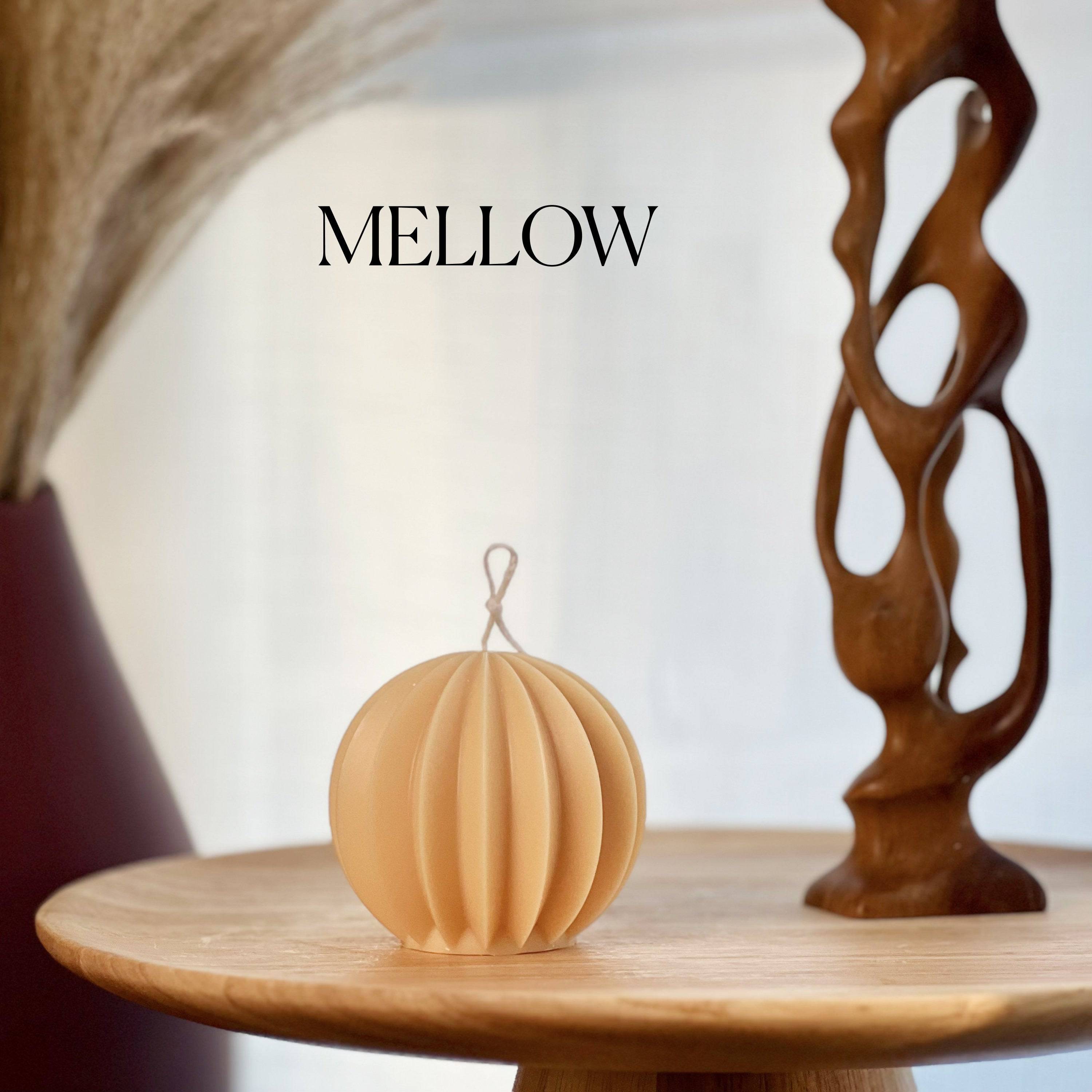 Scalloped Ball Candle - HartCentered