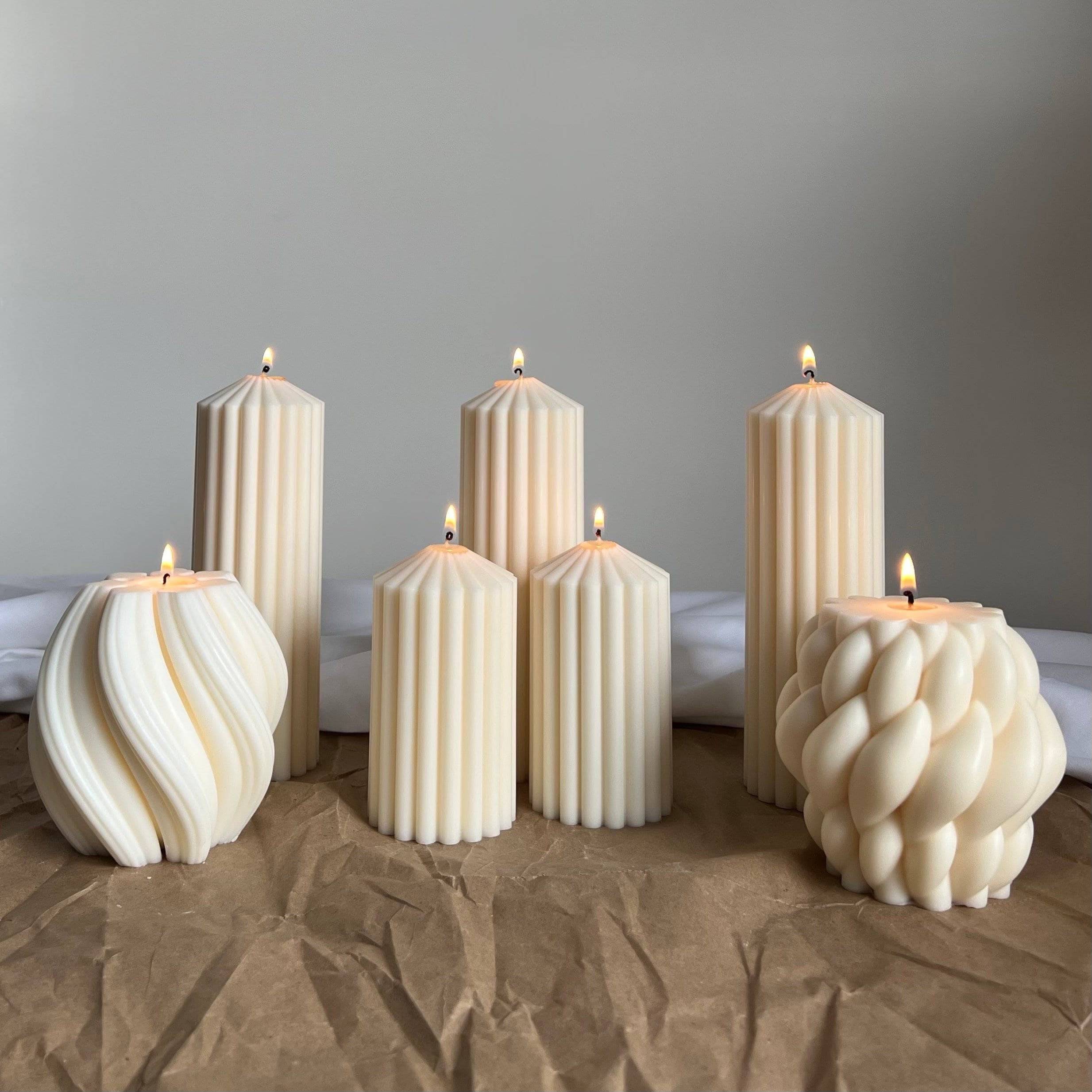 Large Knitted Soy Candle - HartCentered