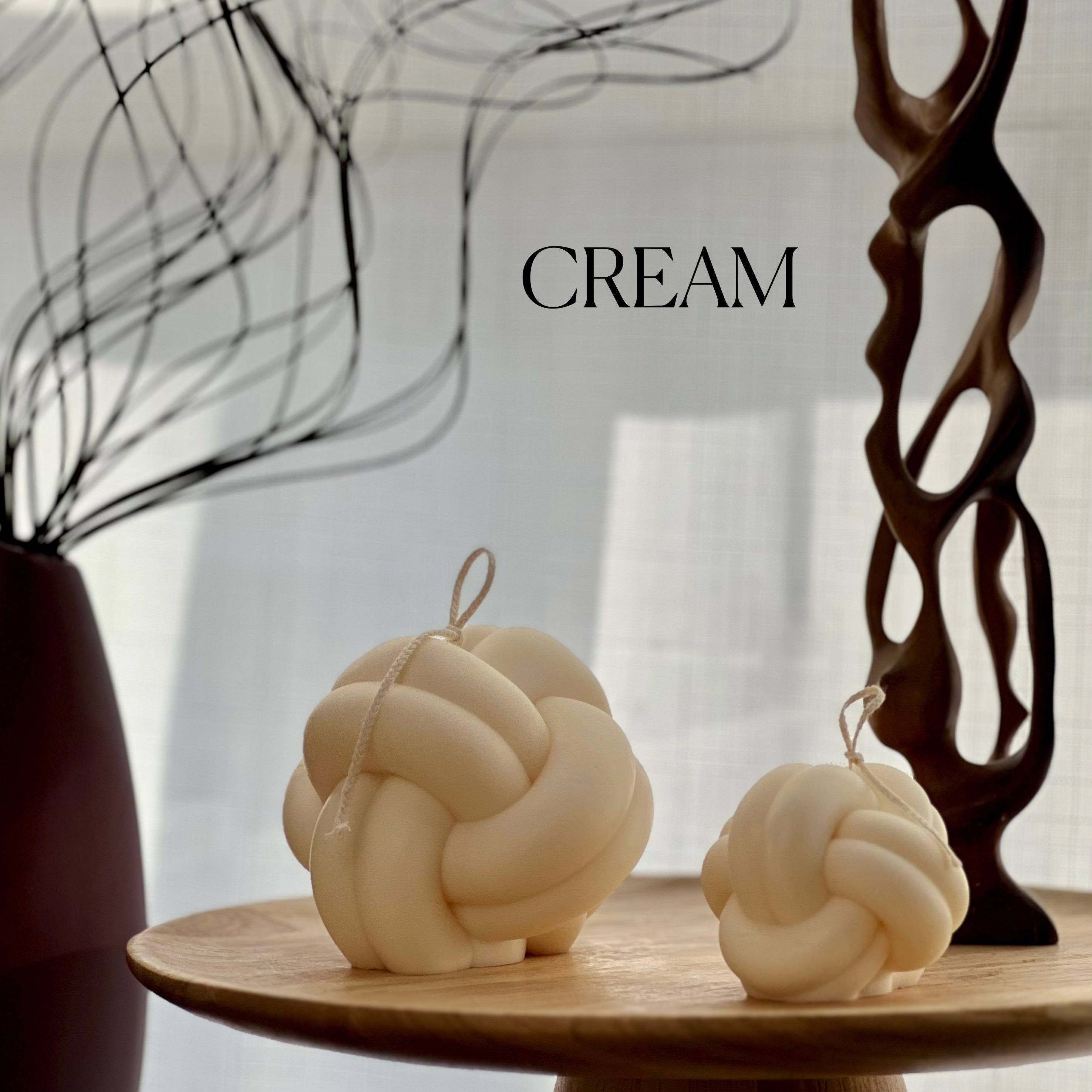 Minimalist Knot Pillar Candle - HartCentered