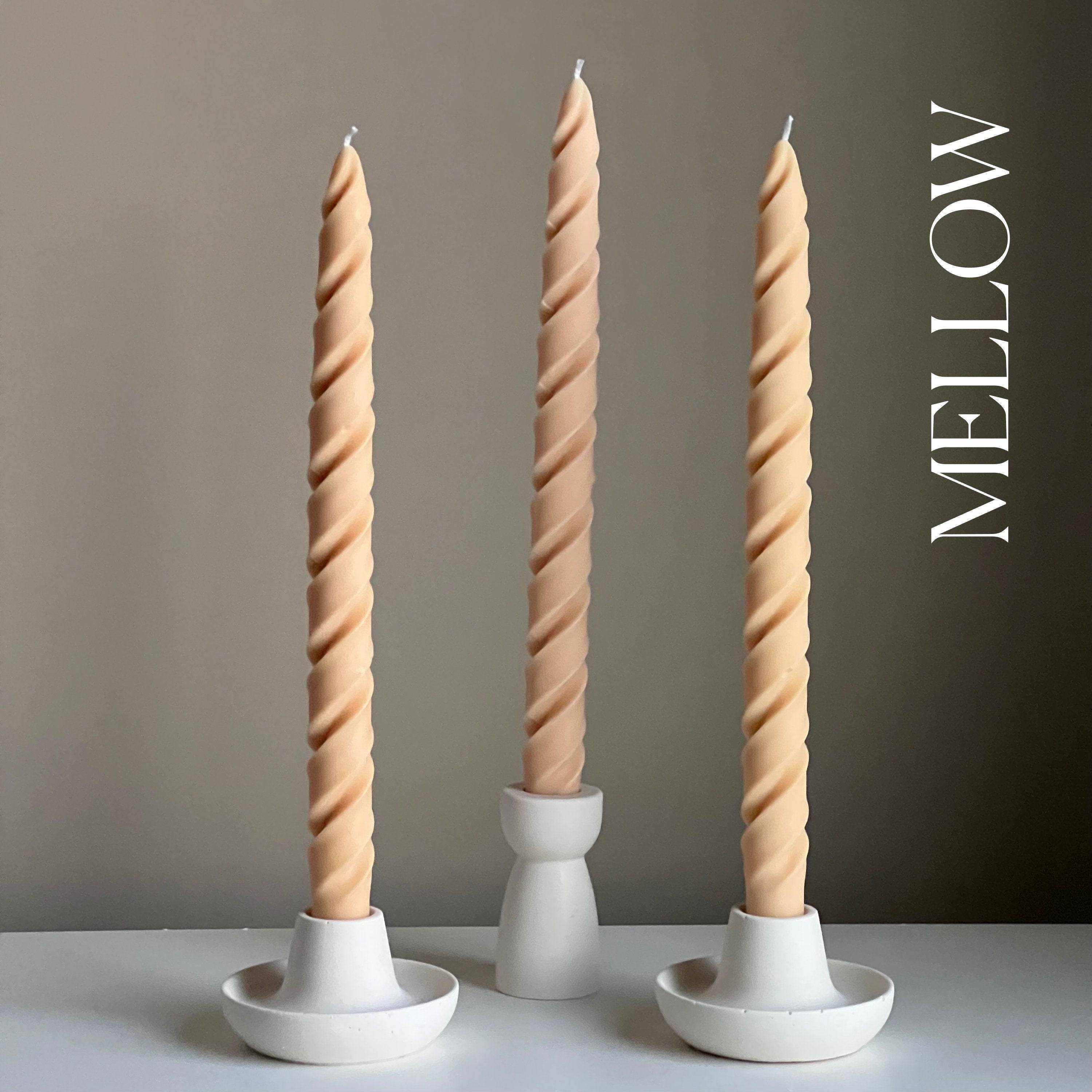 Tall Twisted Taper Candle - HartCentered