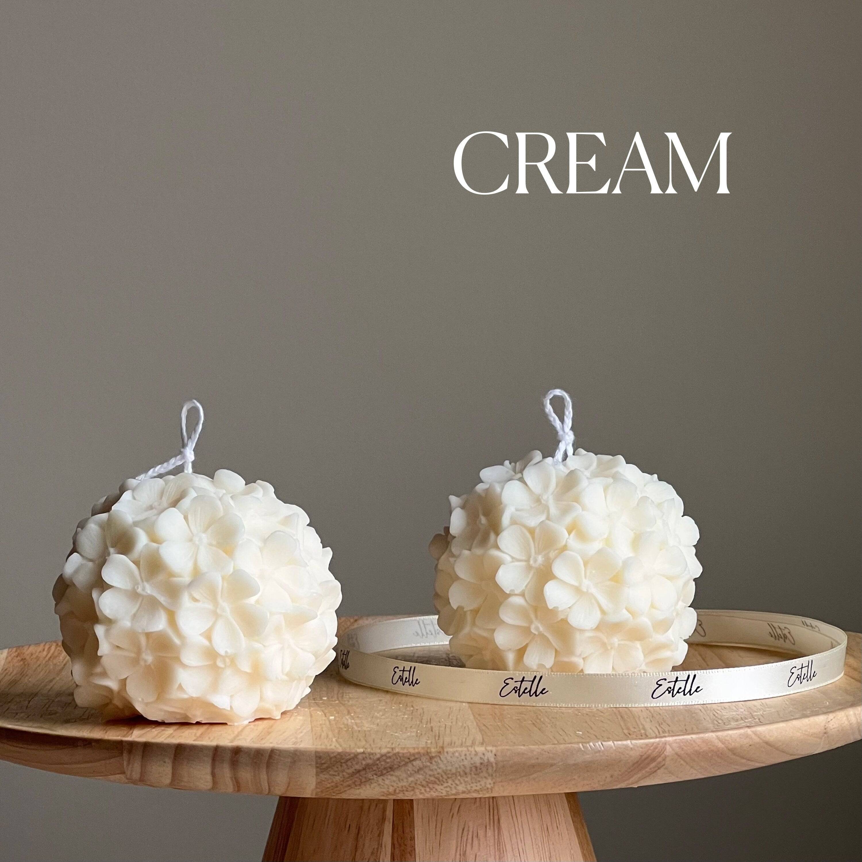 Cute Hydrangea Ball Candle - HartCentered