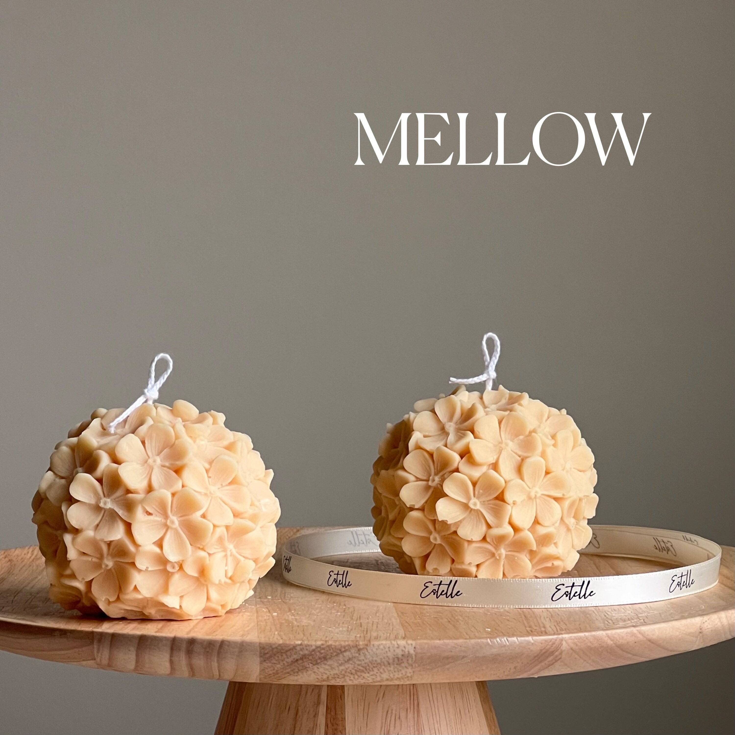 Cute Hydrangea Ball Candle - HartCentered