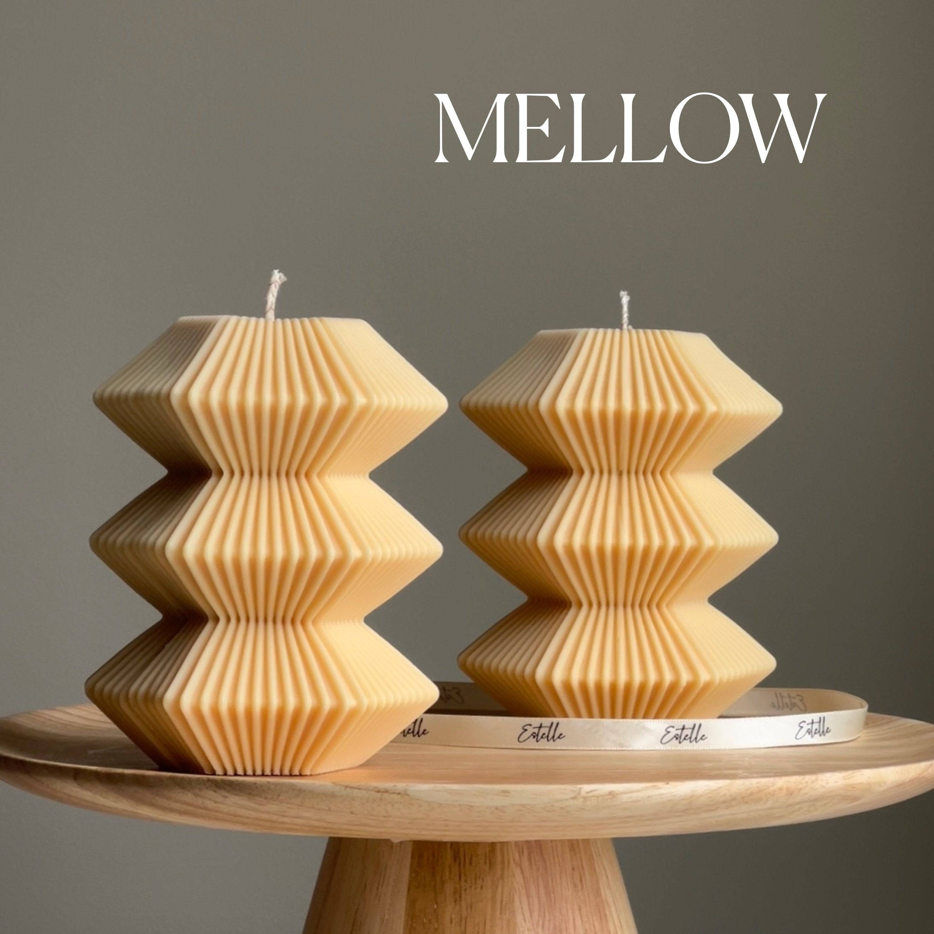 Large Ribbed Hexagon Candle - HartCentered