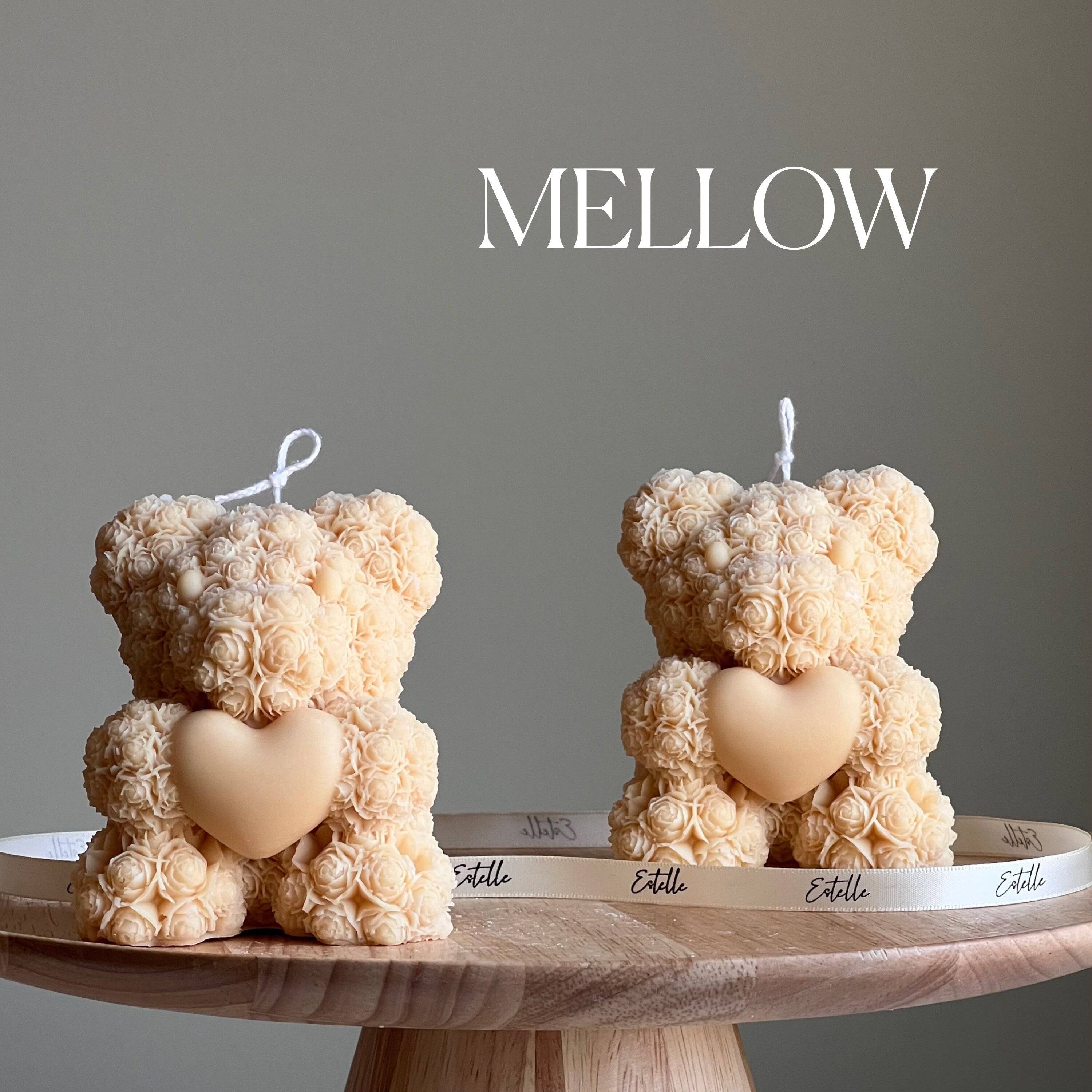 Teddy With Heart Candle - HartCentered