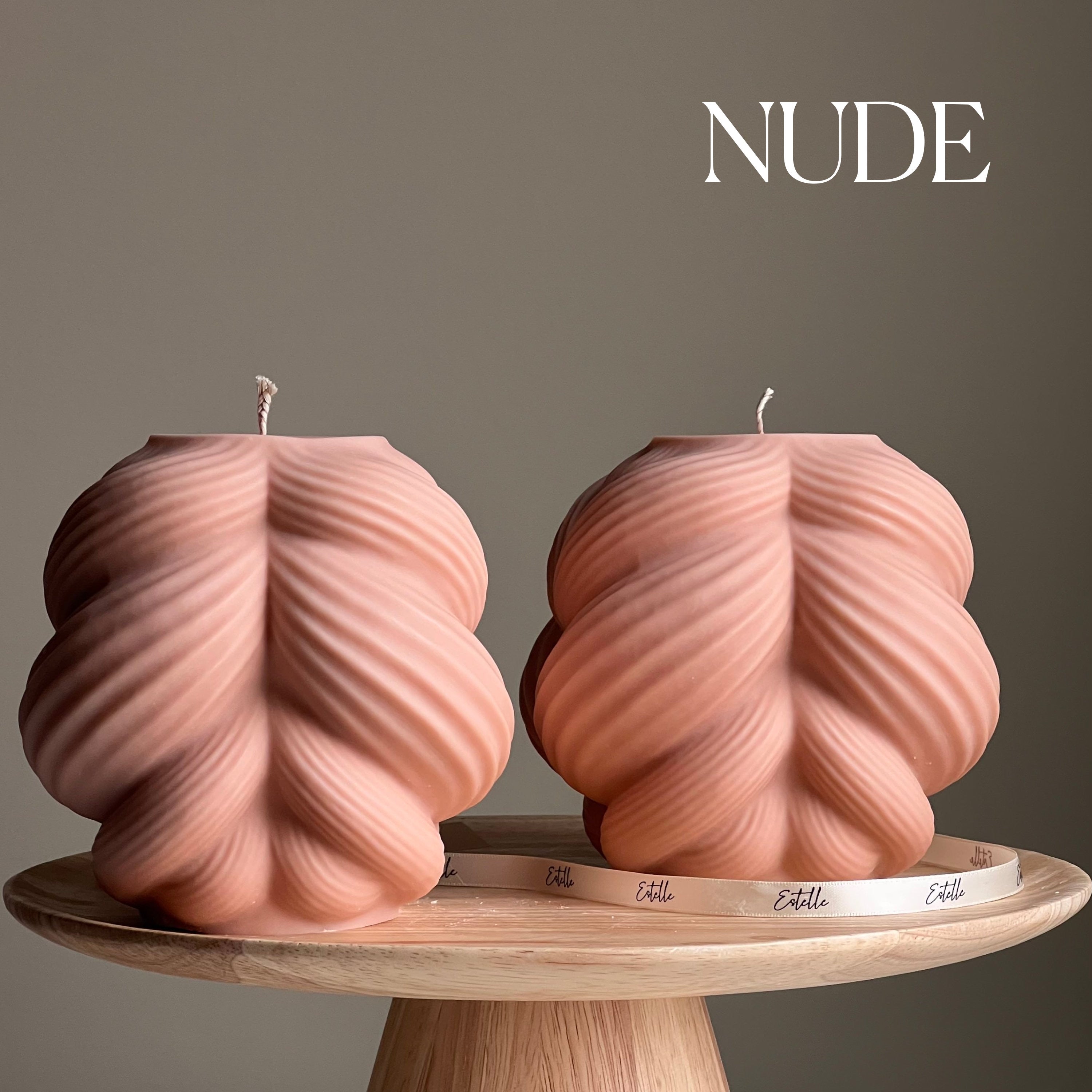 Huge Swirl Twisted Knot Candle - HartCentered