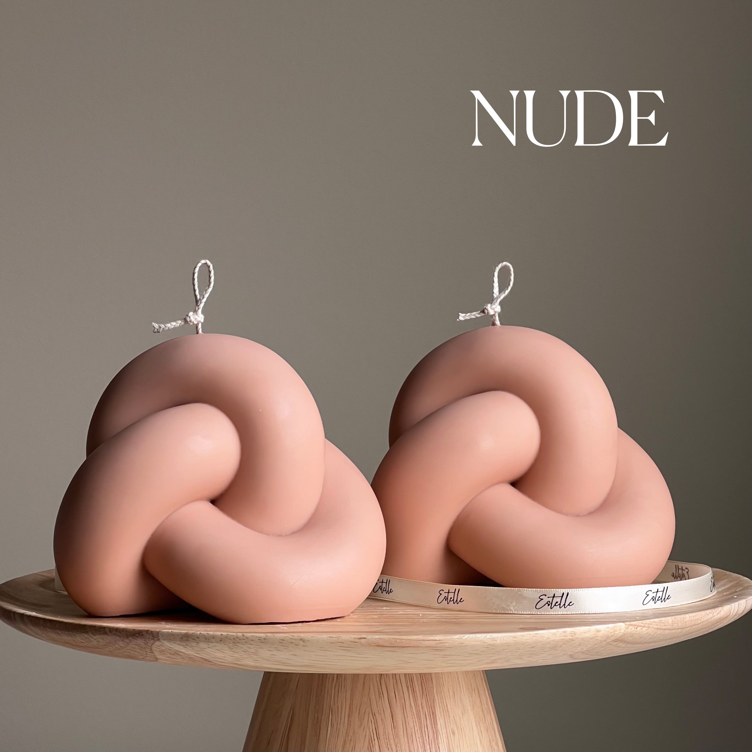 Large Minimalist Knot Candle - HartCentered