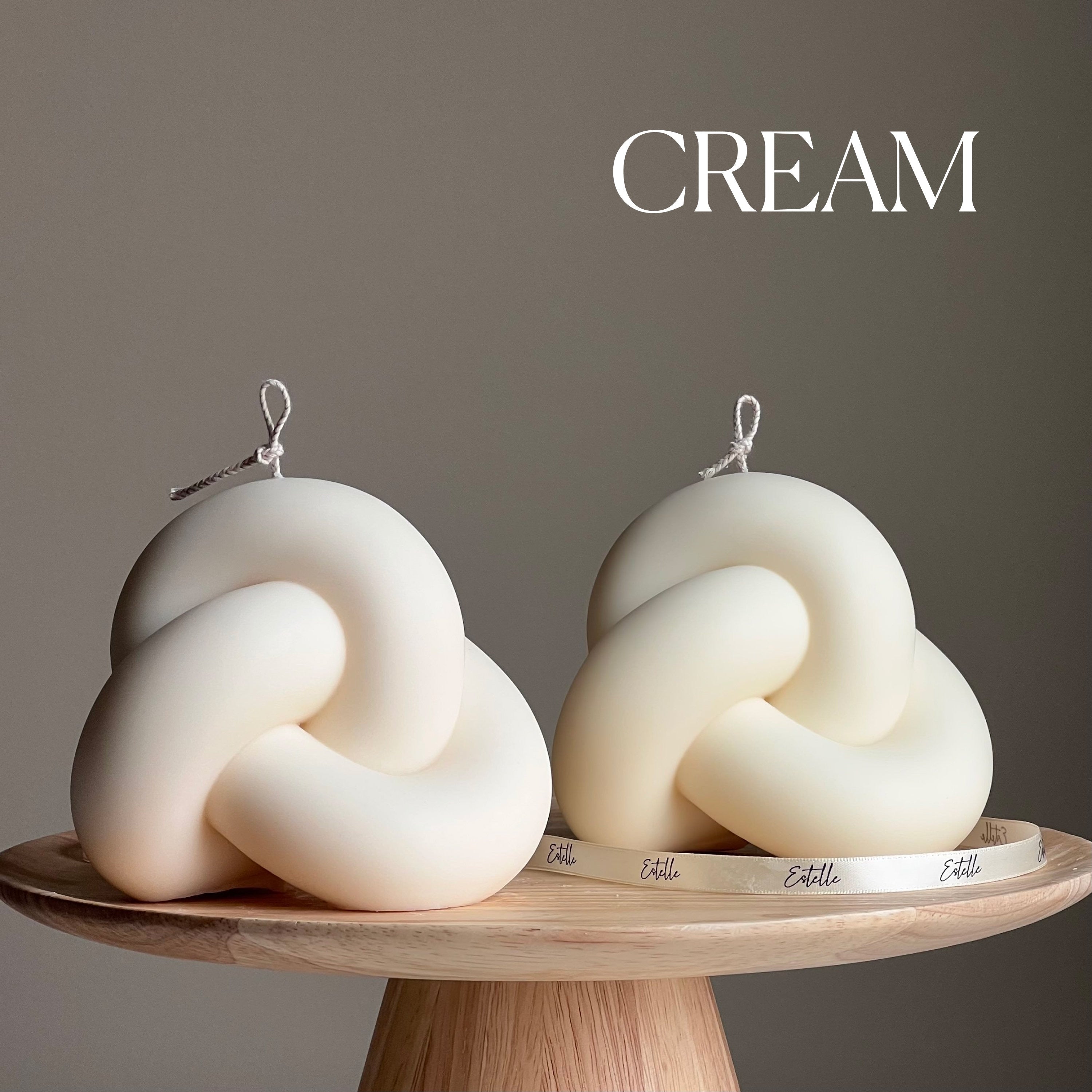 Large Minimalist Knot Candle - HartCentered