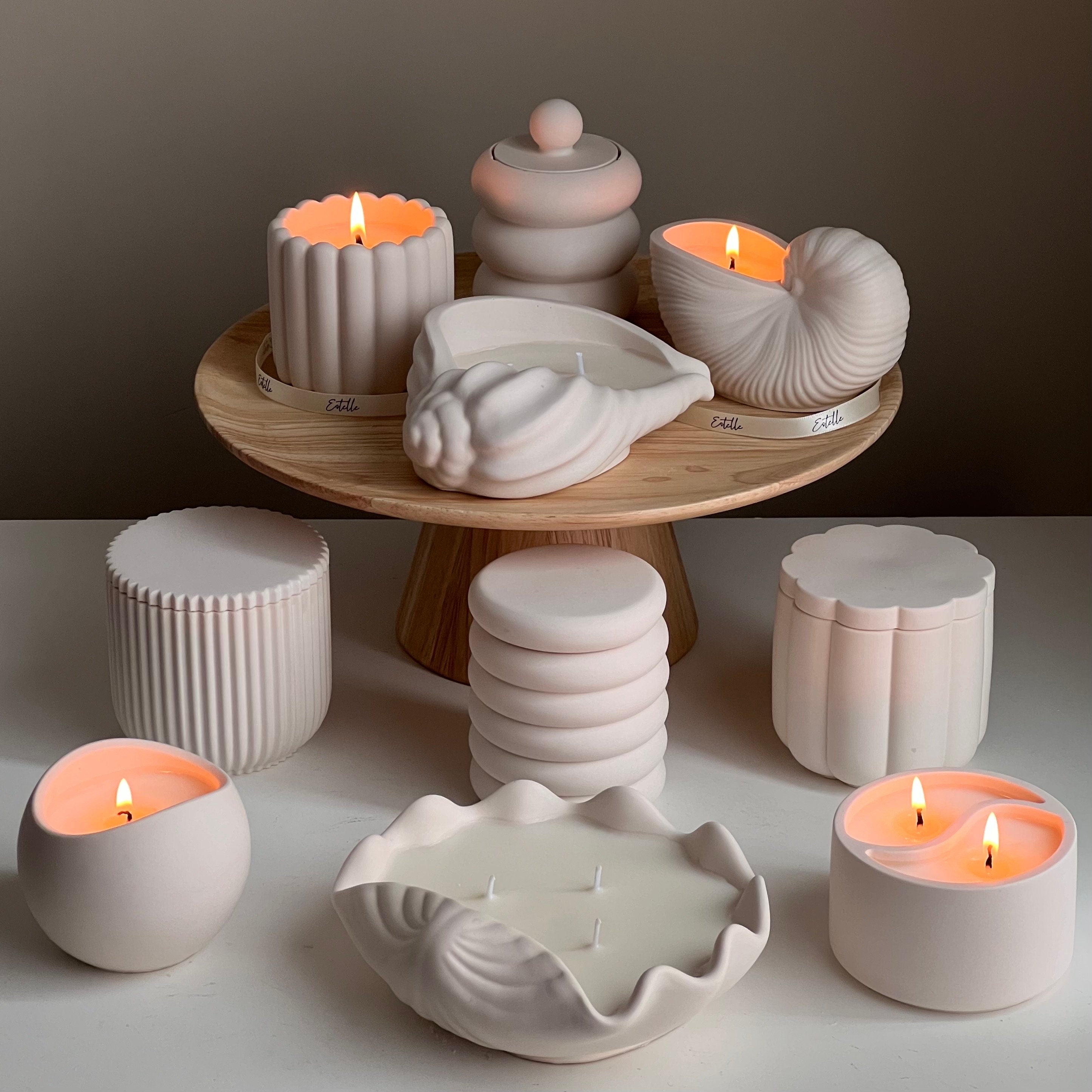 Ribbed Jar Soy Wax Candle - HartCentered