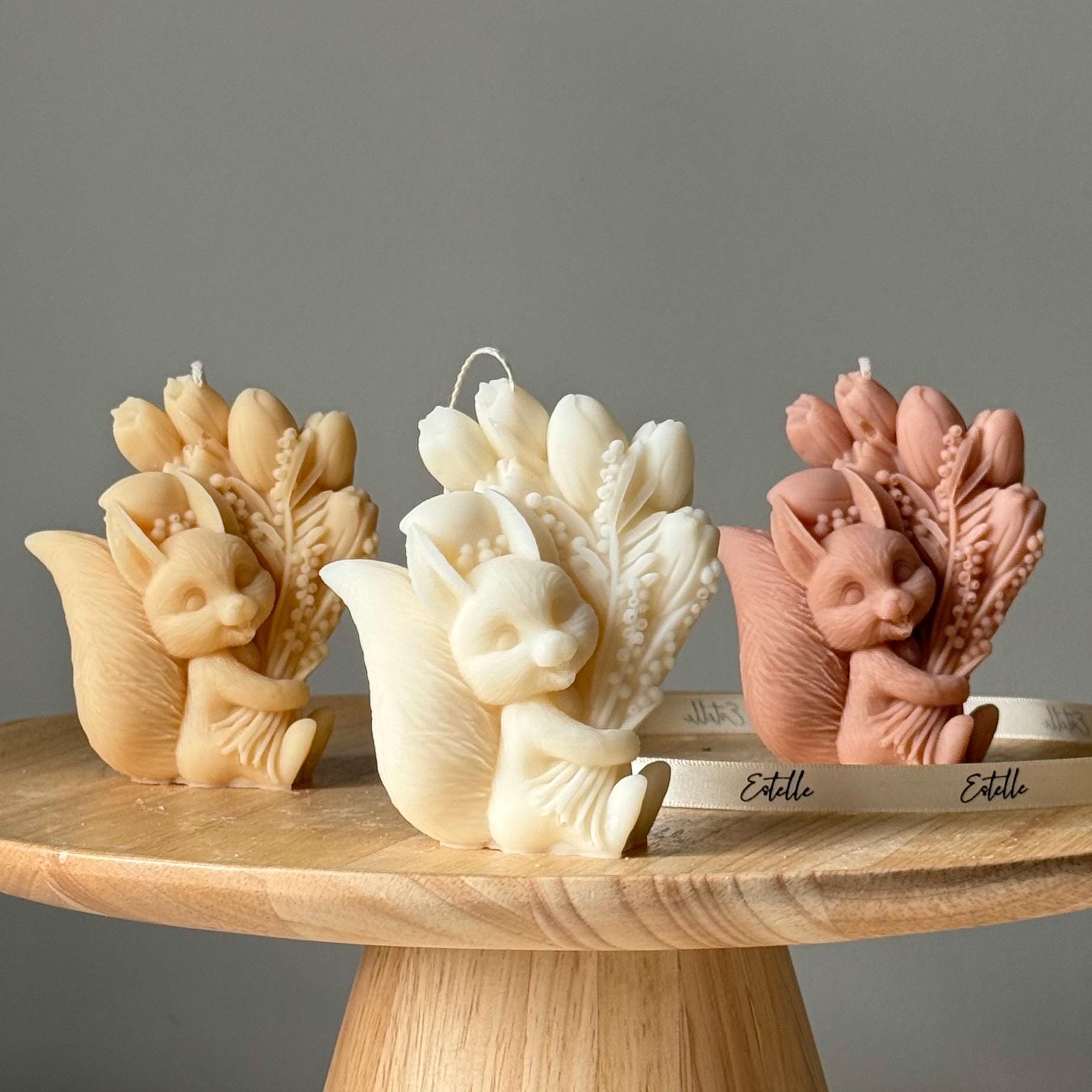 Cute Squirrel Candle-0