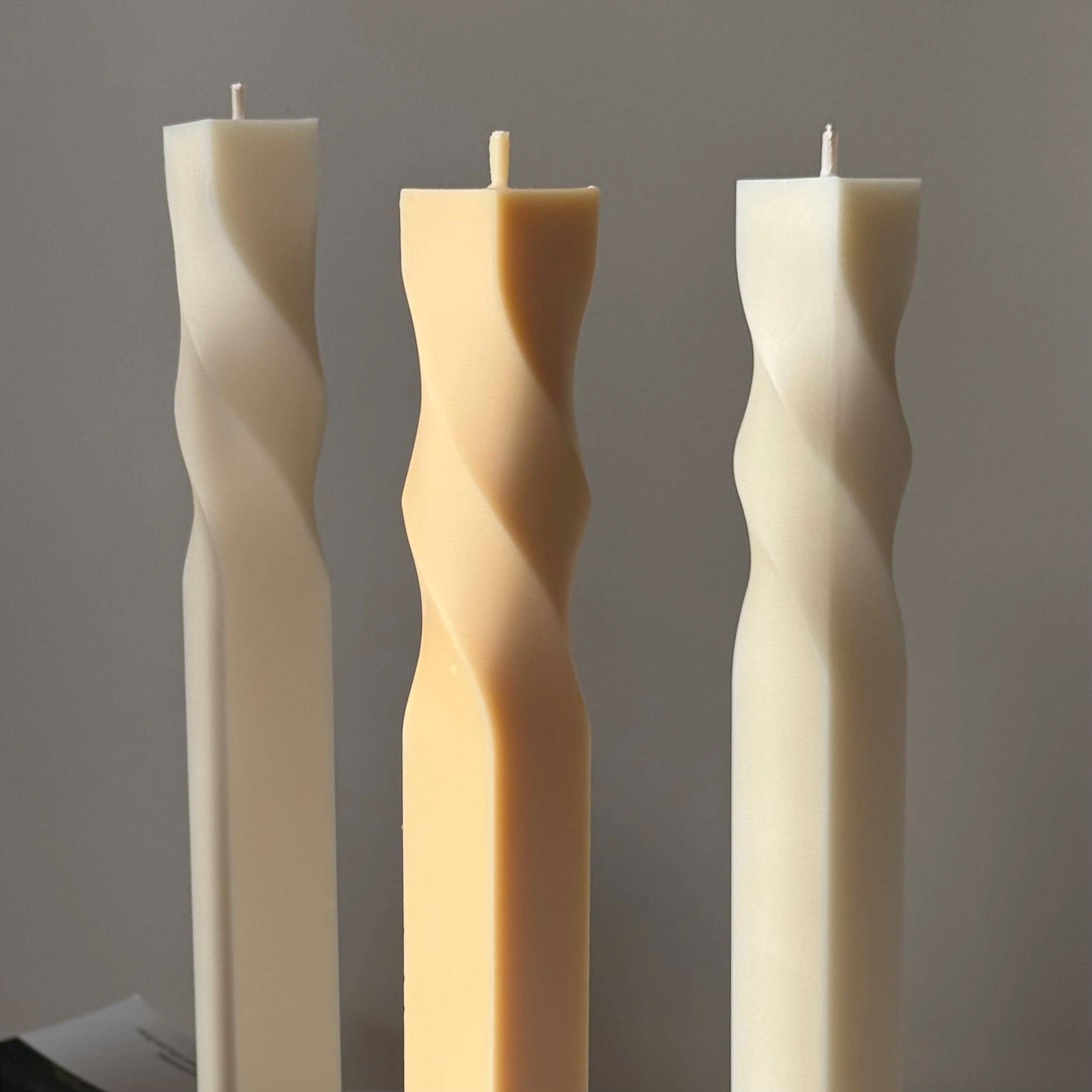 Greko Column Swirl Candle-3