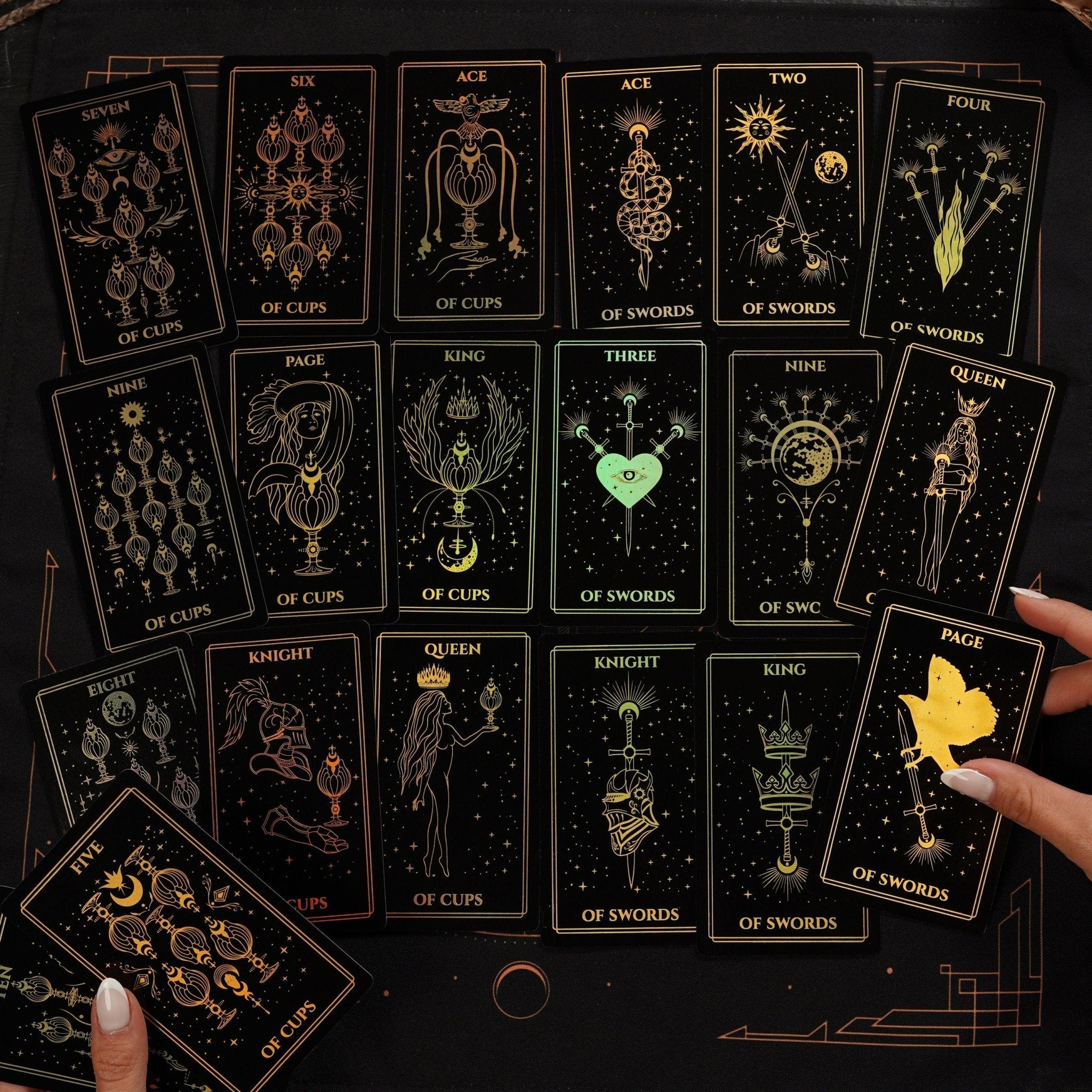 Moonlight | Gold Rainbow Foil | Tarot Deck Set - HartCentered