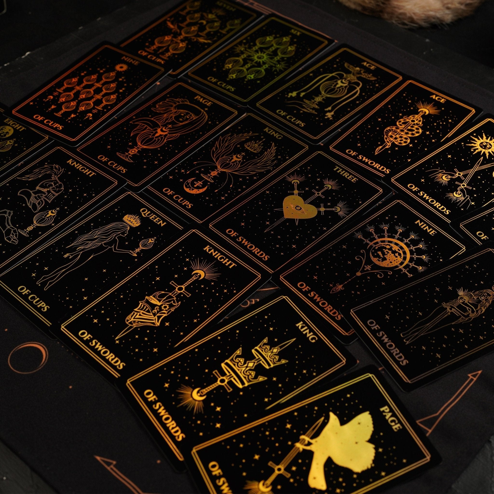 Moonlight | Gold Rainbow Foil | Tarot Deck Set - HartCentered