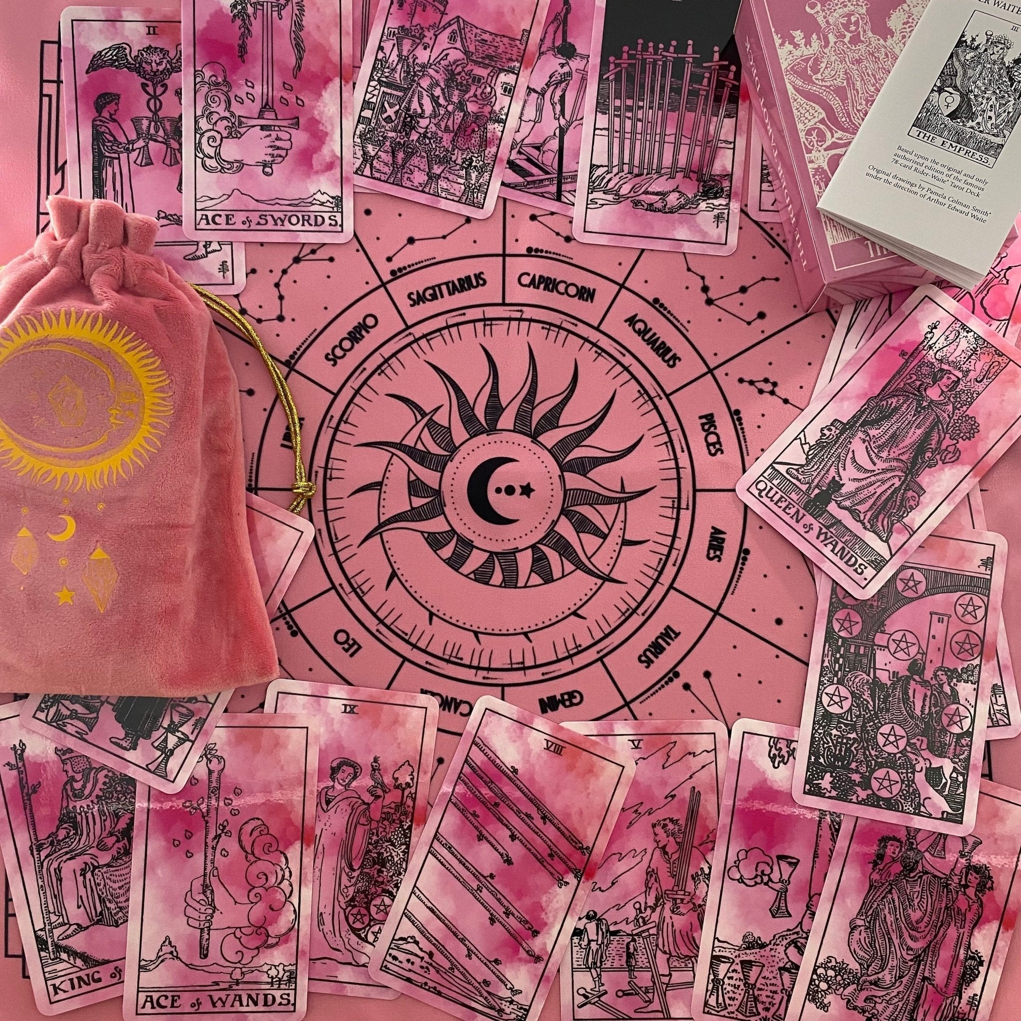 Tarot Cloth | Pink - HartCentered