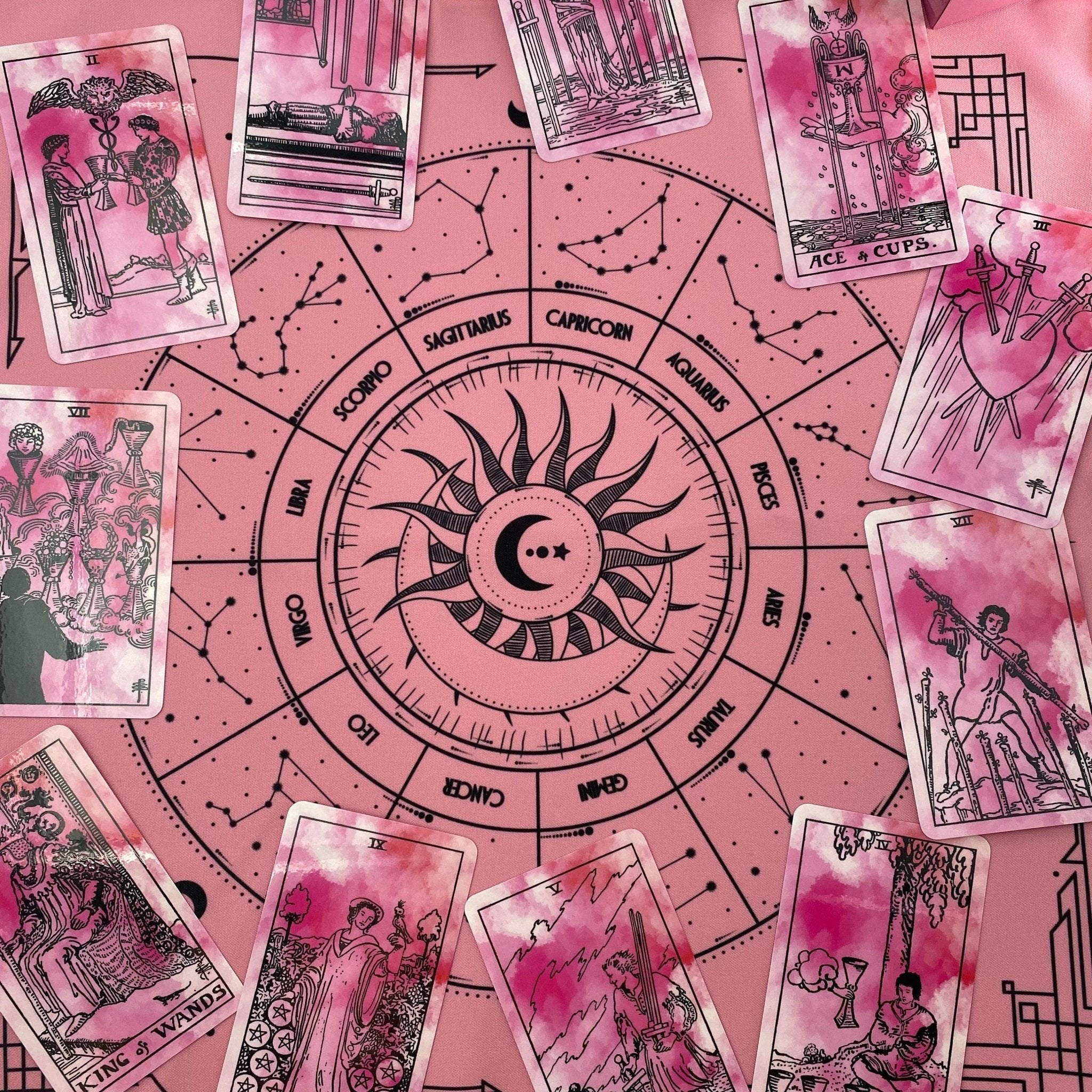 Tarot Cloth | Pink - HartCentered