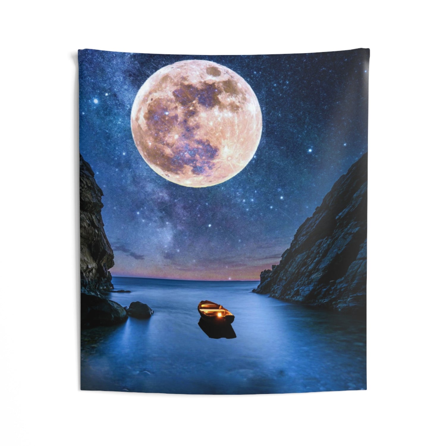 Moon on Beach Tapestry - HartCentered