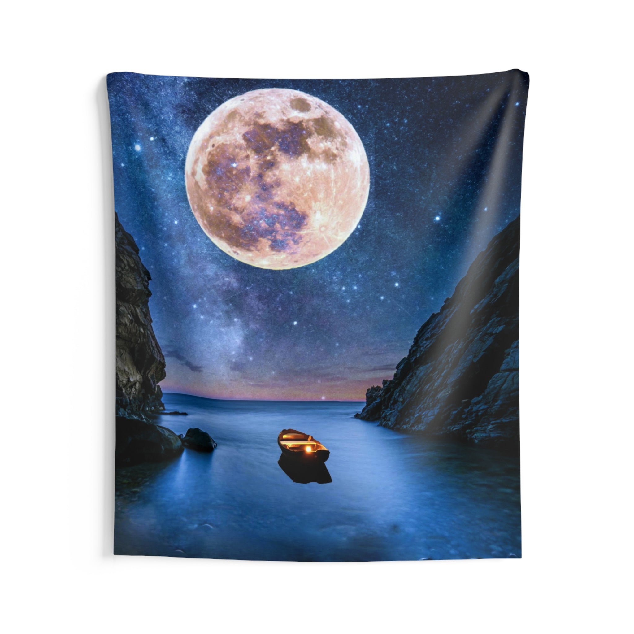 Moon on Beach Tapestry - HartCentered