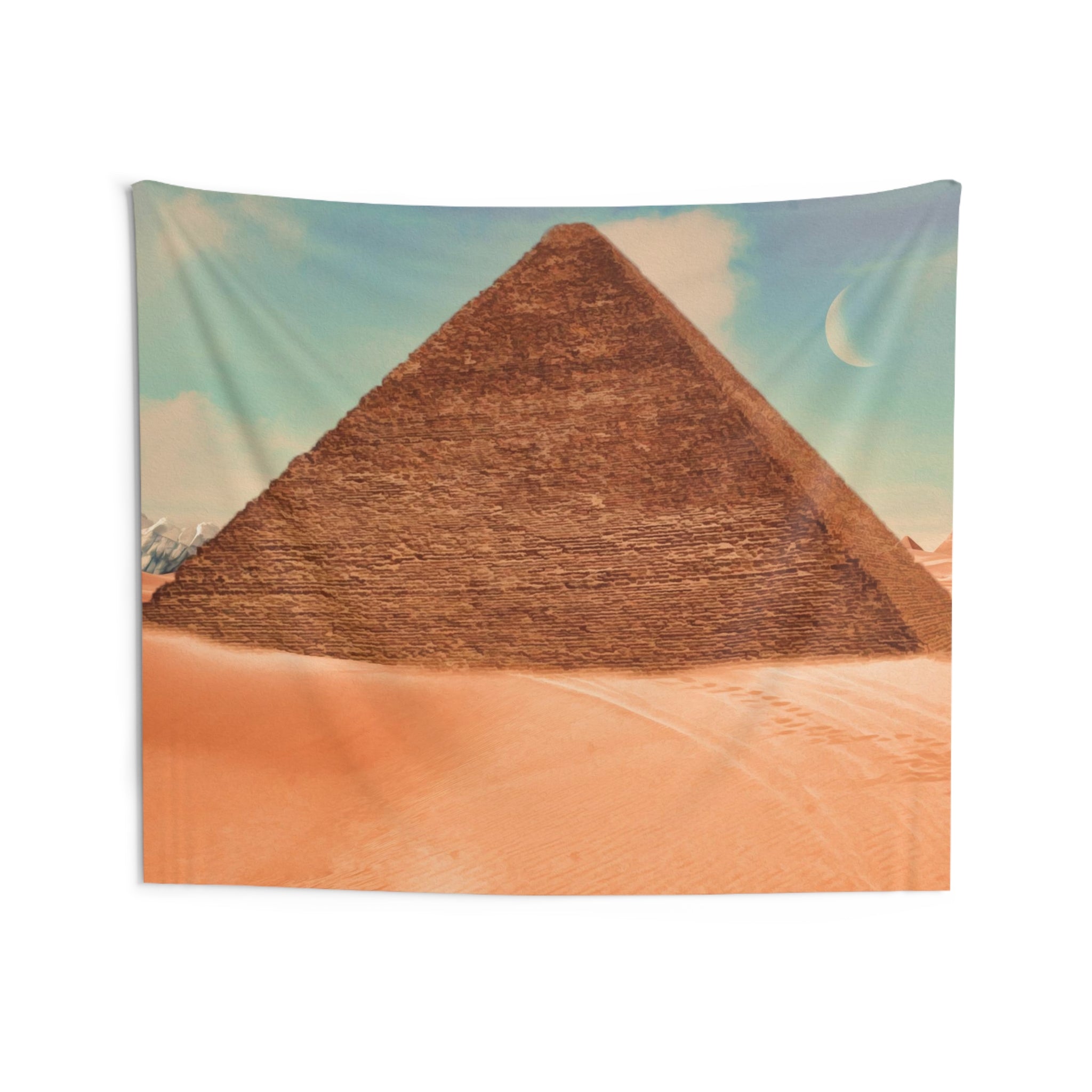 Brown Pyramid Moon Tapestry - HartCentered