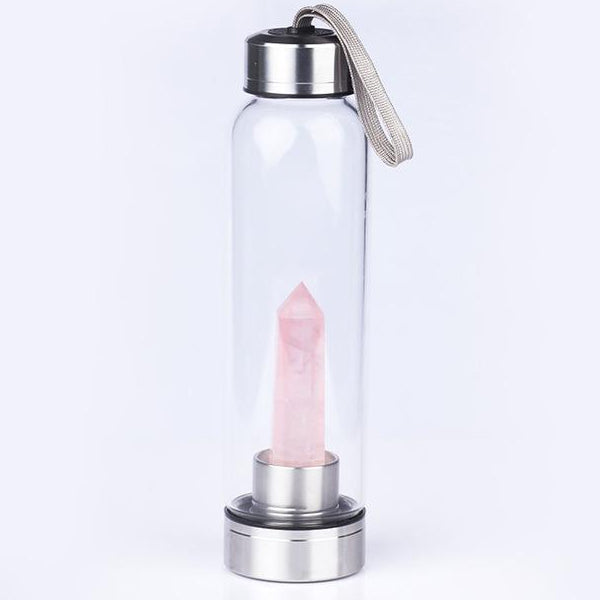 Pure Essence Natural Stone Infused Water In Glass Bottle-2