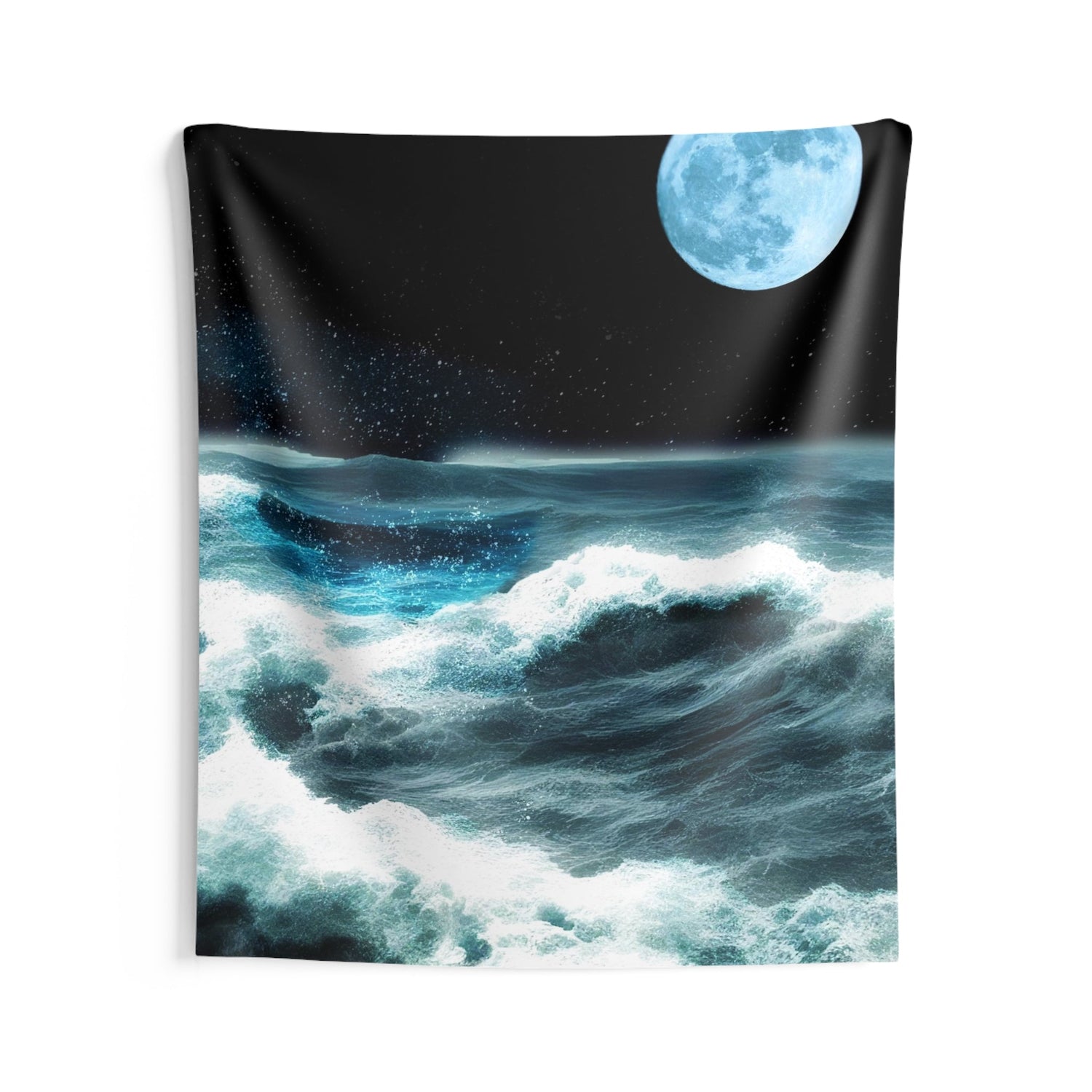 Sea Storm &amp; Moon Tapestry - HartCentered