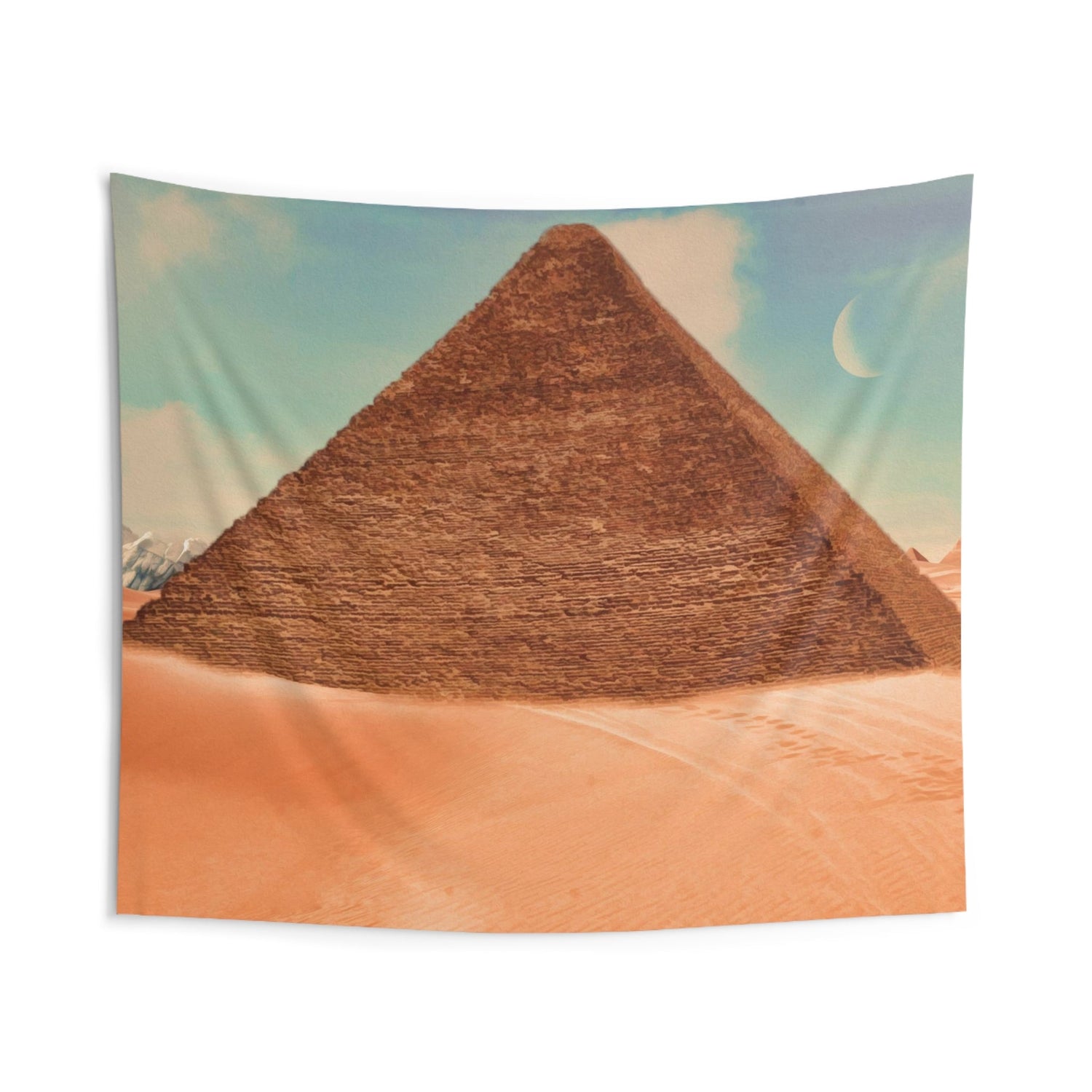 Brown Pyramid Moon Tapestry - HartCentered