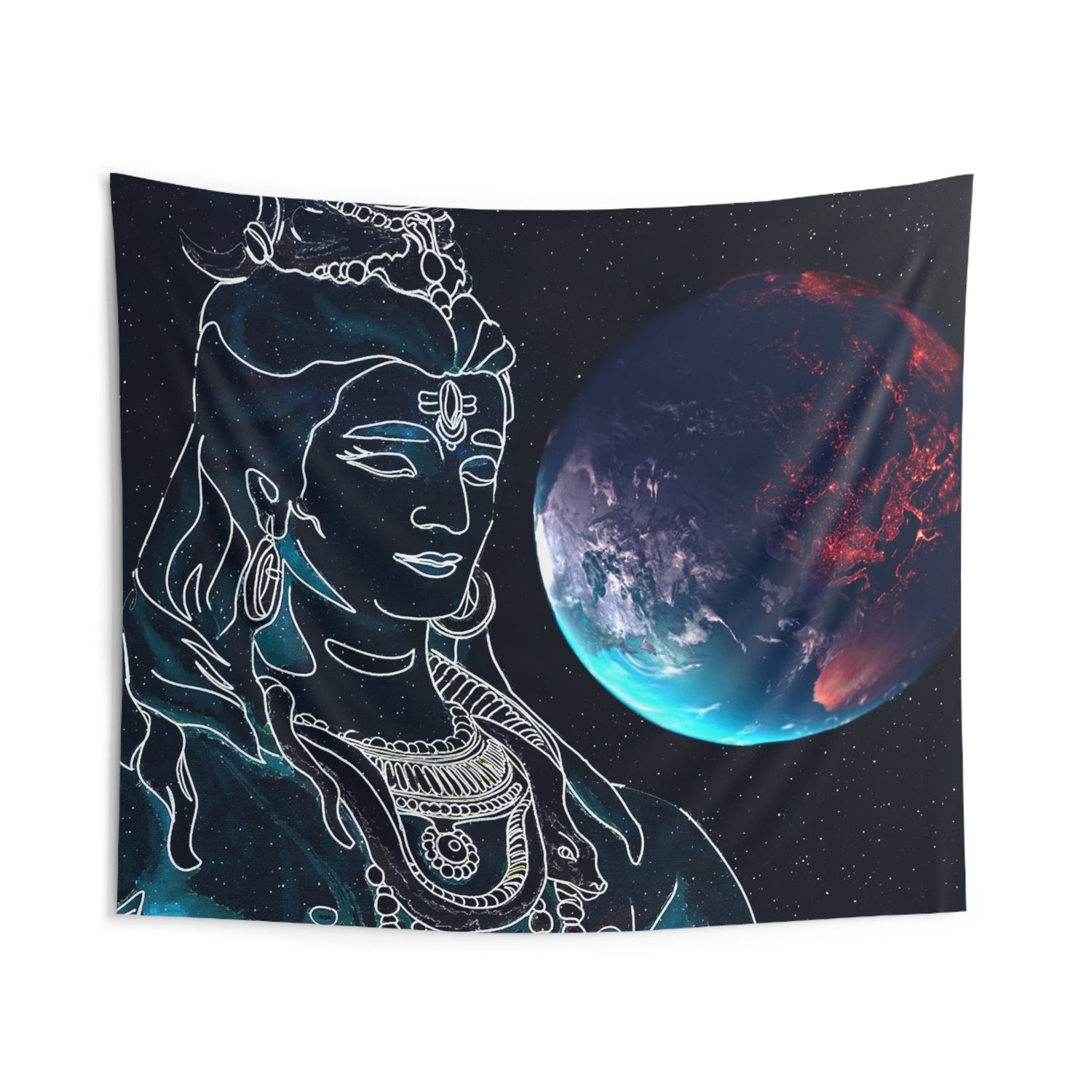 Shiva Moon Tapestry - HartCentered