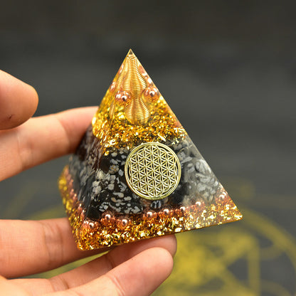 Reiki Orgonite Energy Orgon Pyramid Gathering Fortune Helping Soothe the soul Chakra Resin Decorative Craft Jewelry Cube-0