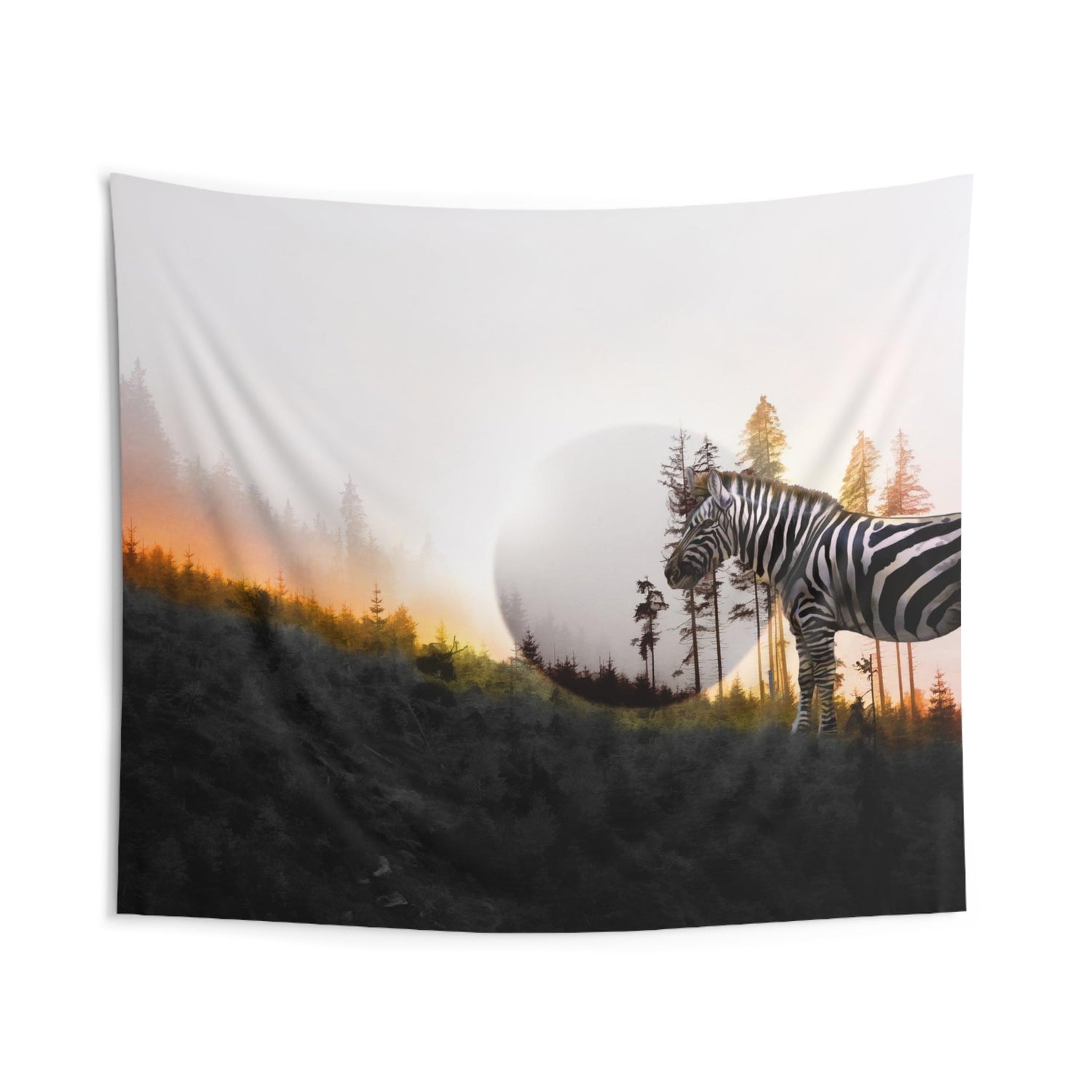 Zebra Moon Tapestry - HartCentered