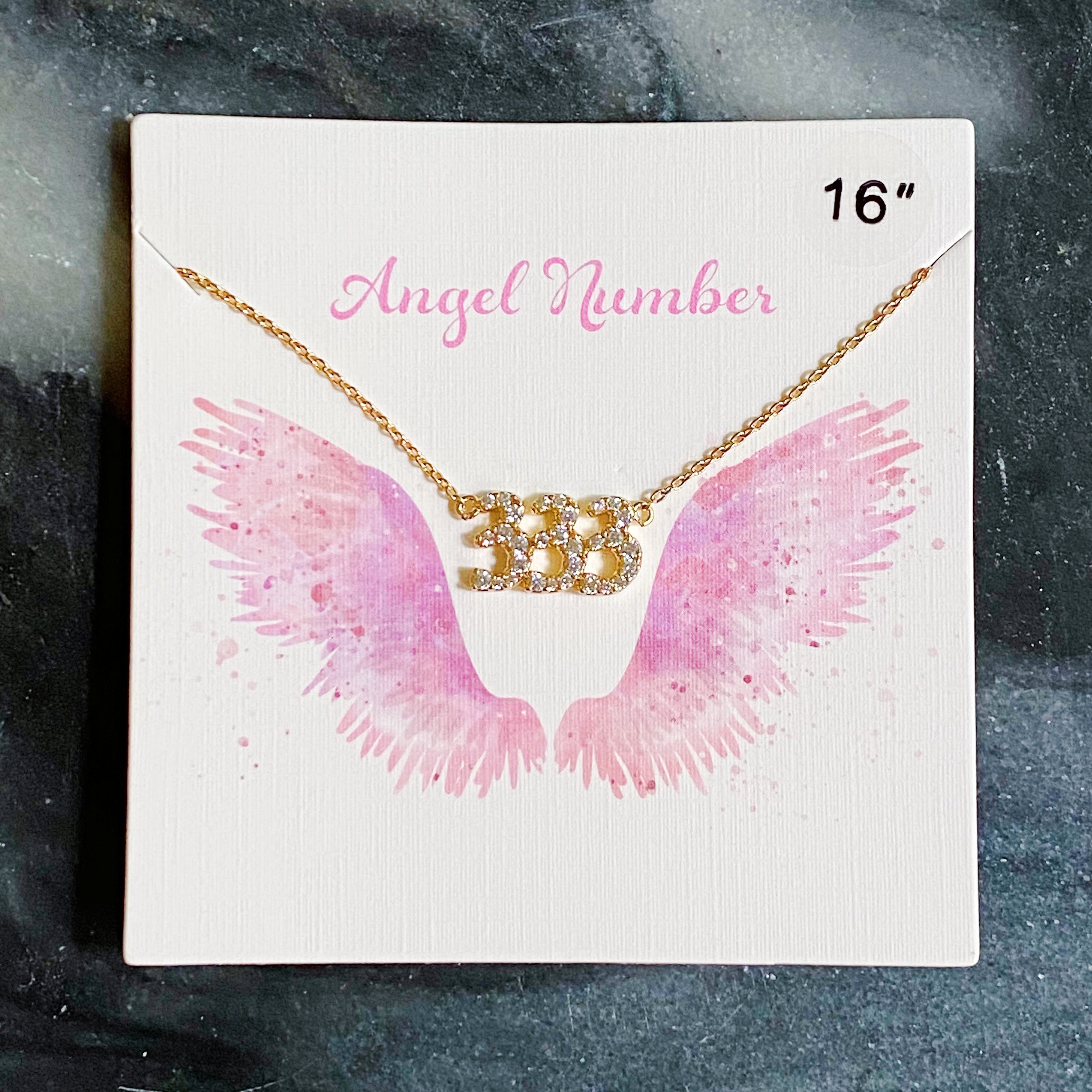 Dainty Angel Number Necklace-8