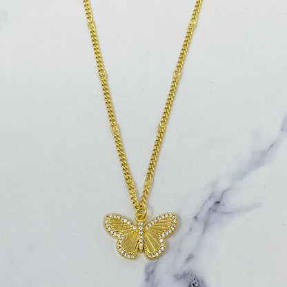 Butterfly In Flight Necklace-0