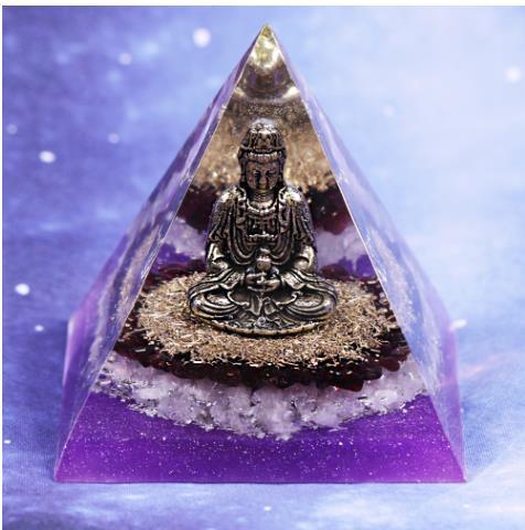 Quan Yin Orgone Energy Pyramid Ornament-5