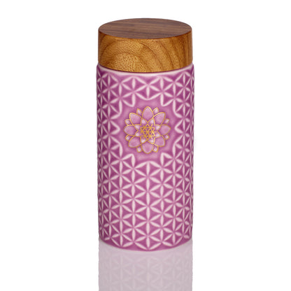 Flower of Life Travel Mug / Single Wall / 14 oz - HartCentered