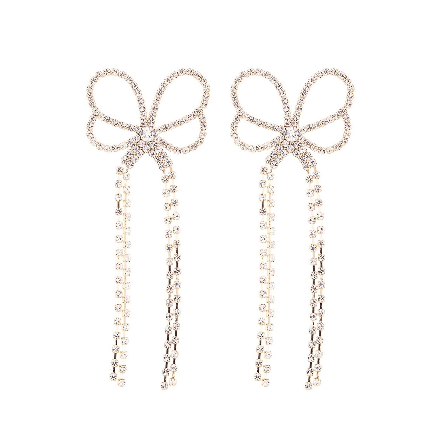 Butterfly Tassel Drop Post Back Earrings | Lead And Nickel-Free - HartCentered