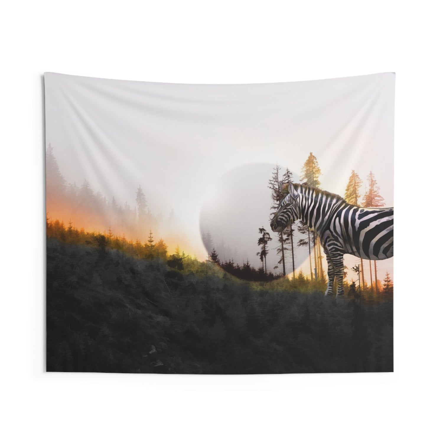 Zebra Moon Tapestry - HartCentered