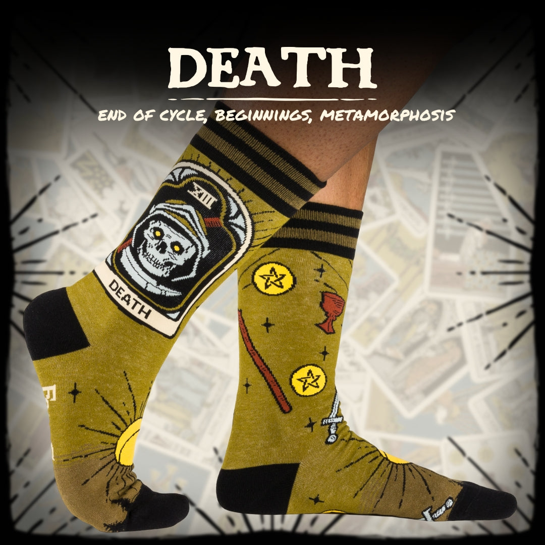 Death Tarot Nouveau Crew Socks-4