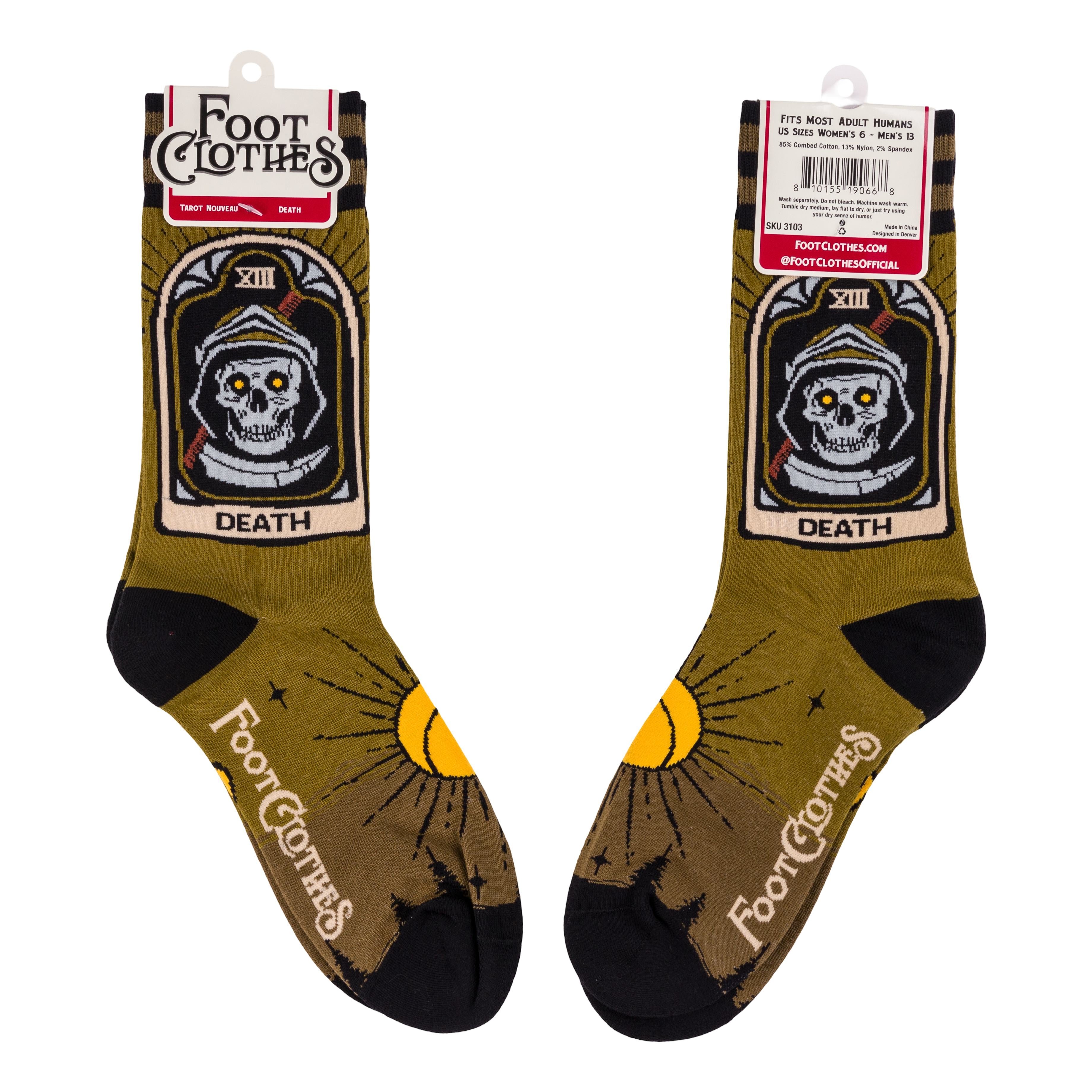 Death Tarot Nouveau Crew Socks-3