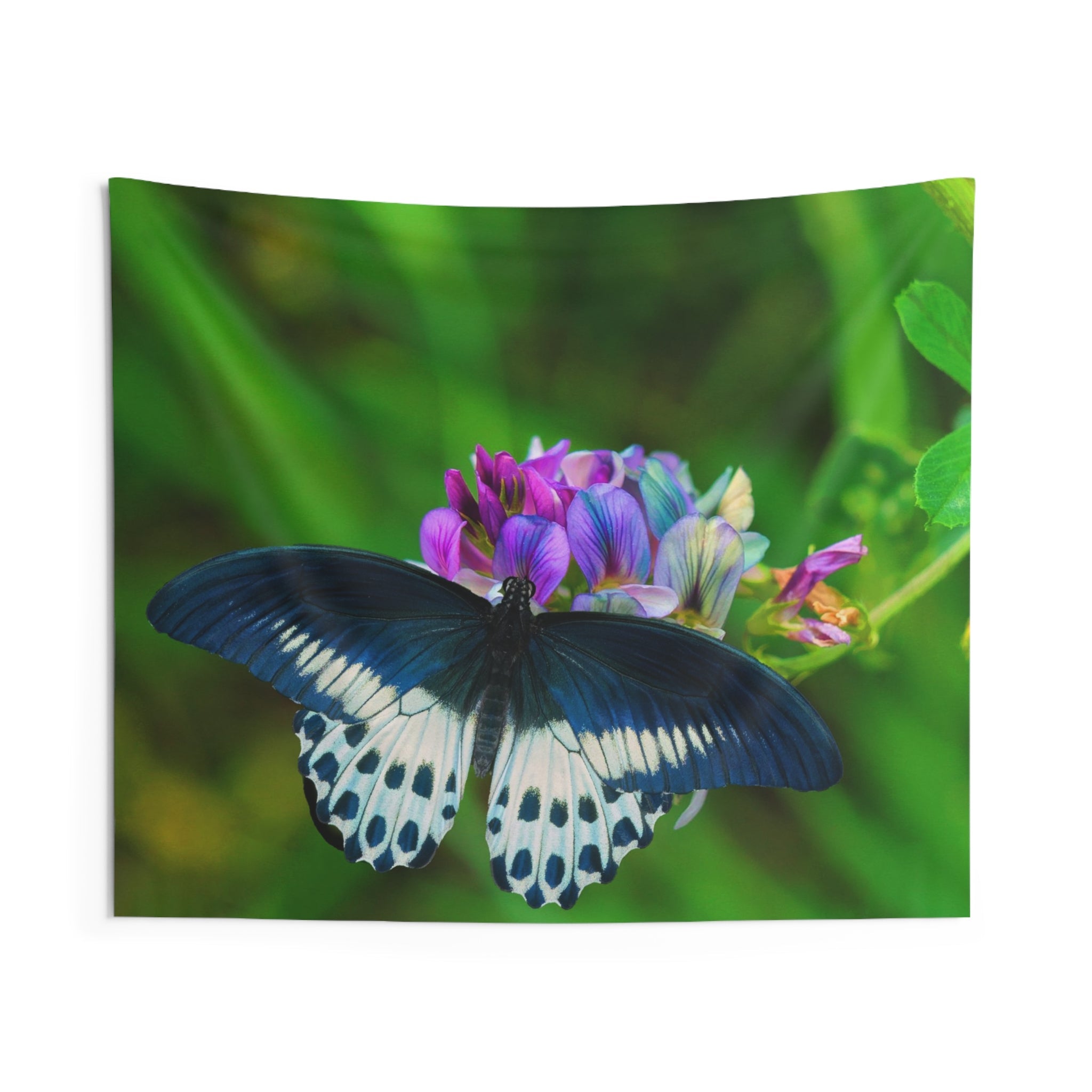 Butterfly On Flower Tapestry - HartCentered