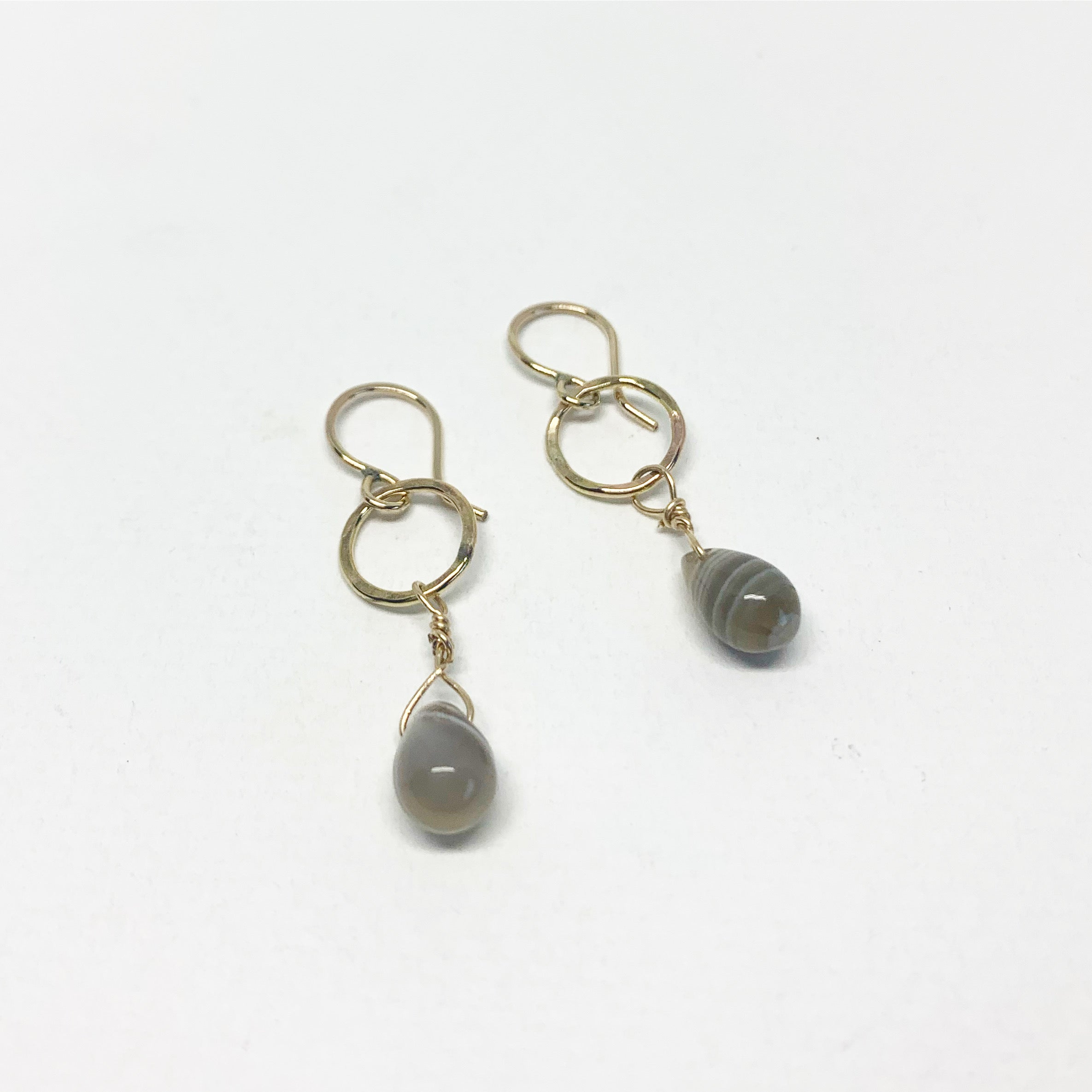 Botswana Agate Drop Earrings-1