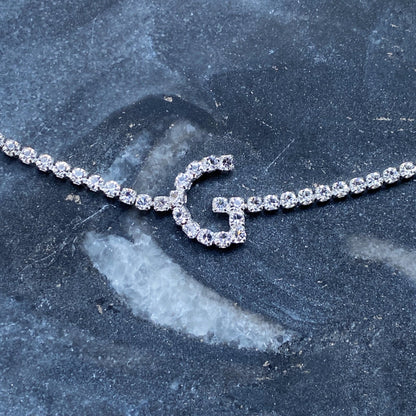 Sparkly Initial Anklet-6