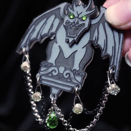 Gargoyle Brooch-1