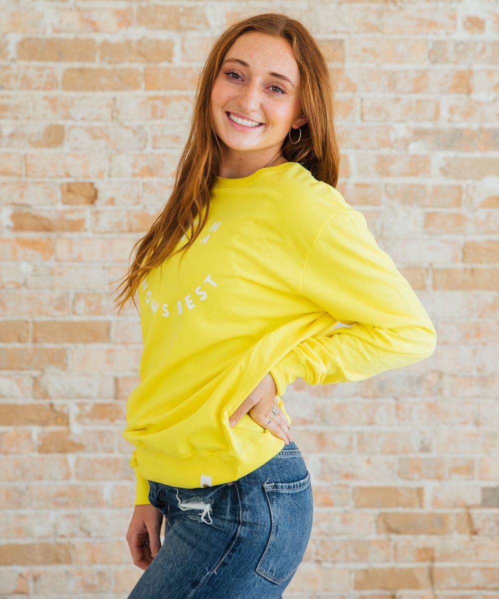 Smiley Mama Knows Best Sweatshirt-3