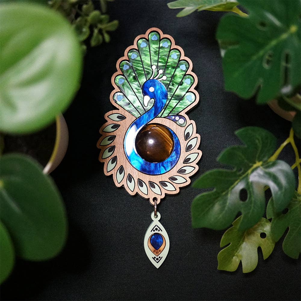 Peacock Brooch-0